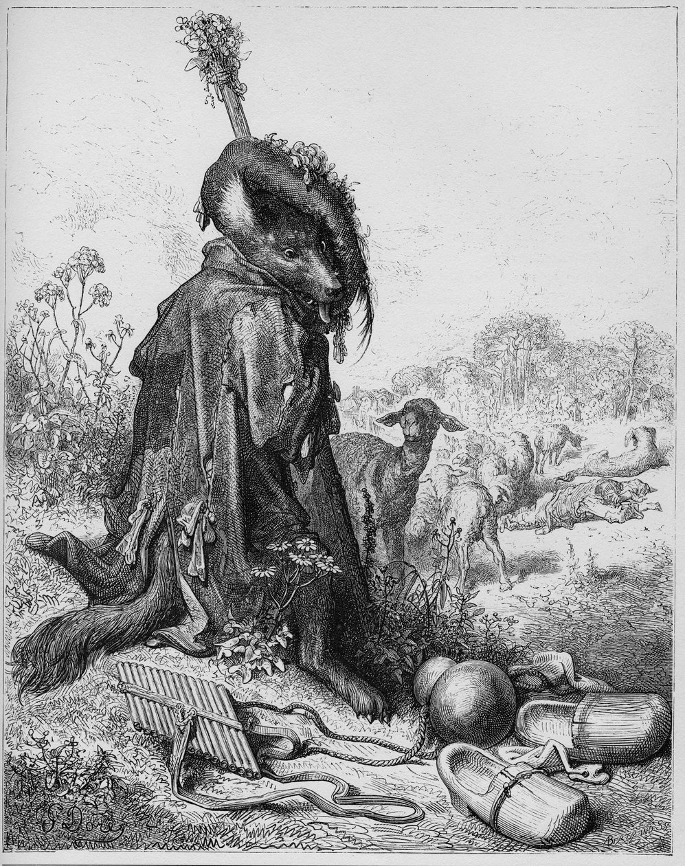 Le loup devenu berger - Çobanlık yapan kurt - Jean de La Fontaine