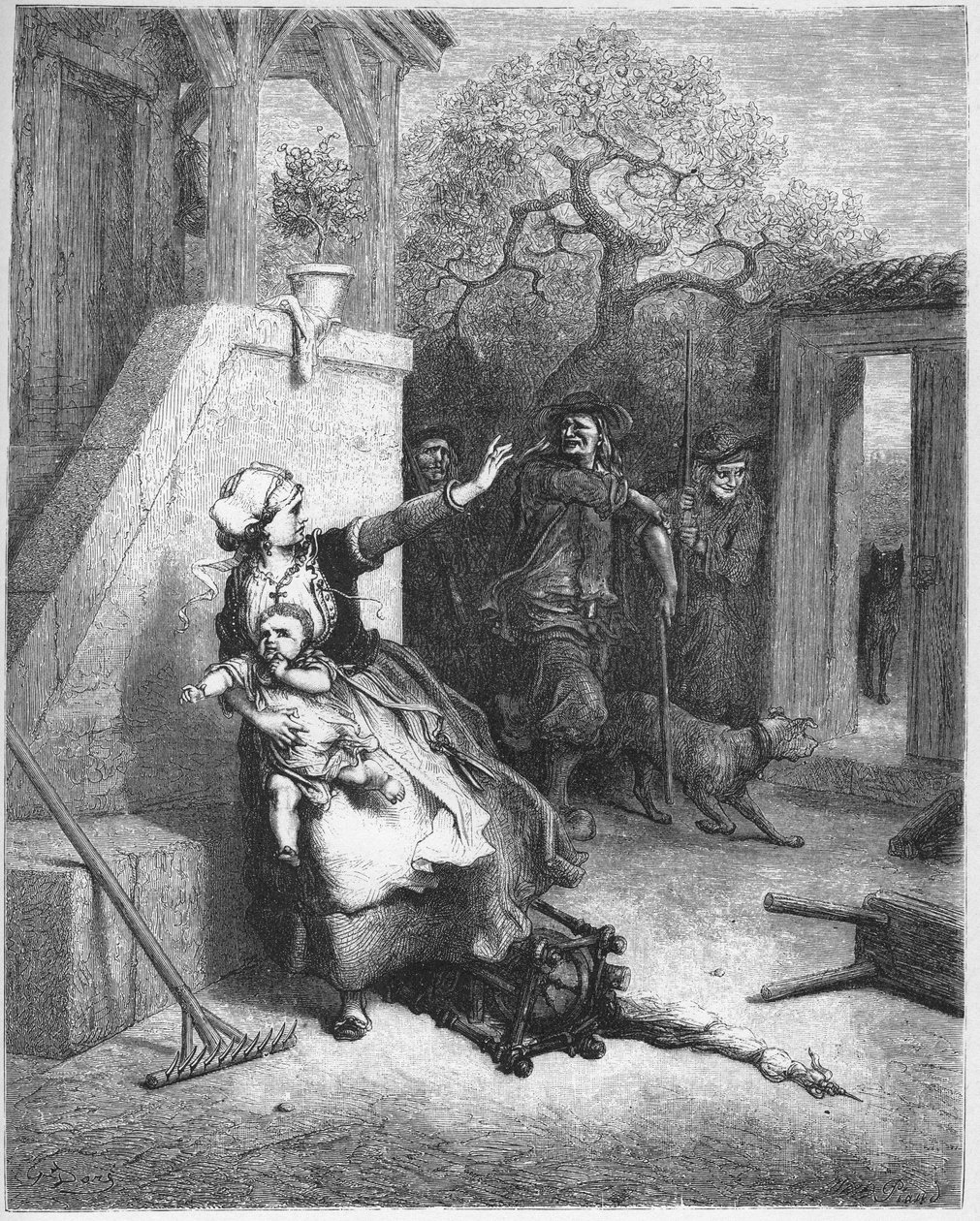 Kurt, Anne ve Çocuğu - Jean de La Fontaine
