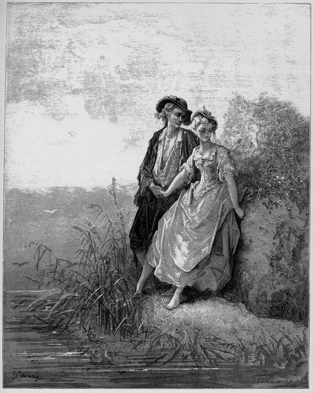 Tircis et Amarante - Tircis ve Amaranth - (Çoban ve çoban kadın) - Jean de La Fontaine