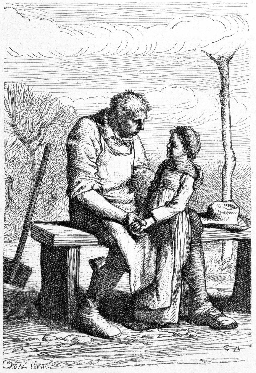Cosette et Jean Valjean - Victor Hugo