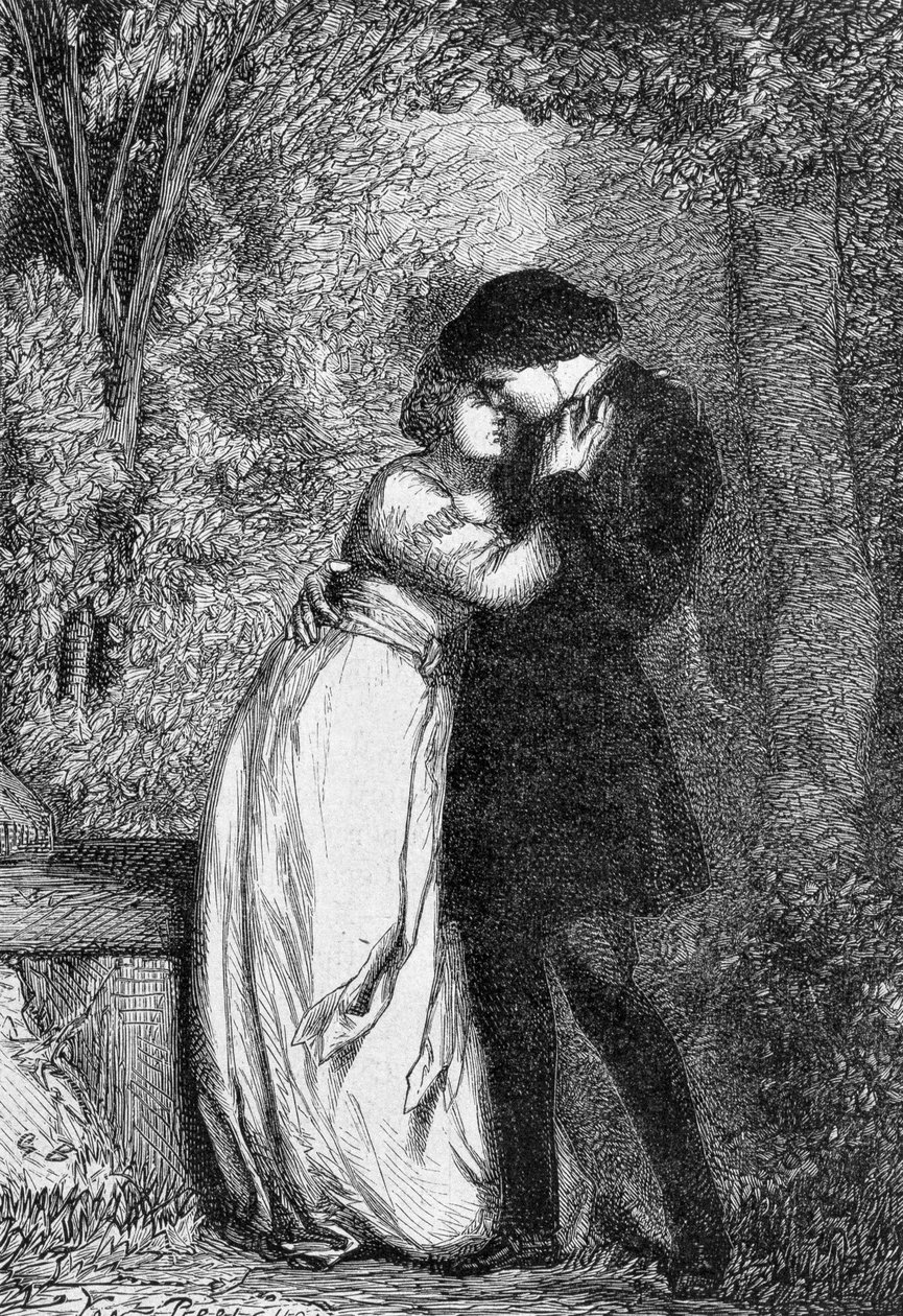 Cosette ve oğlu nişanlısı Marius - Victor Hugo