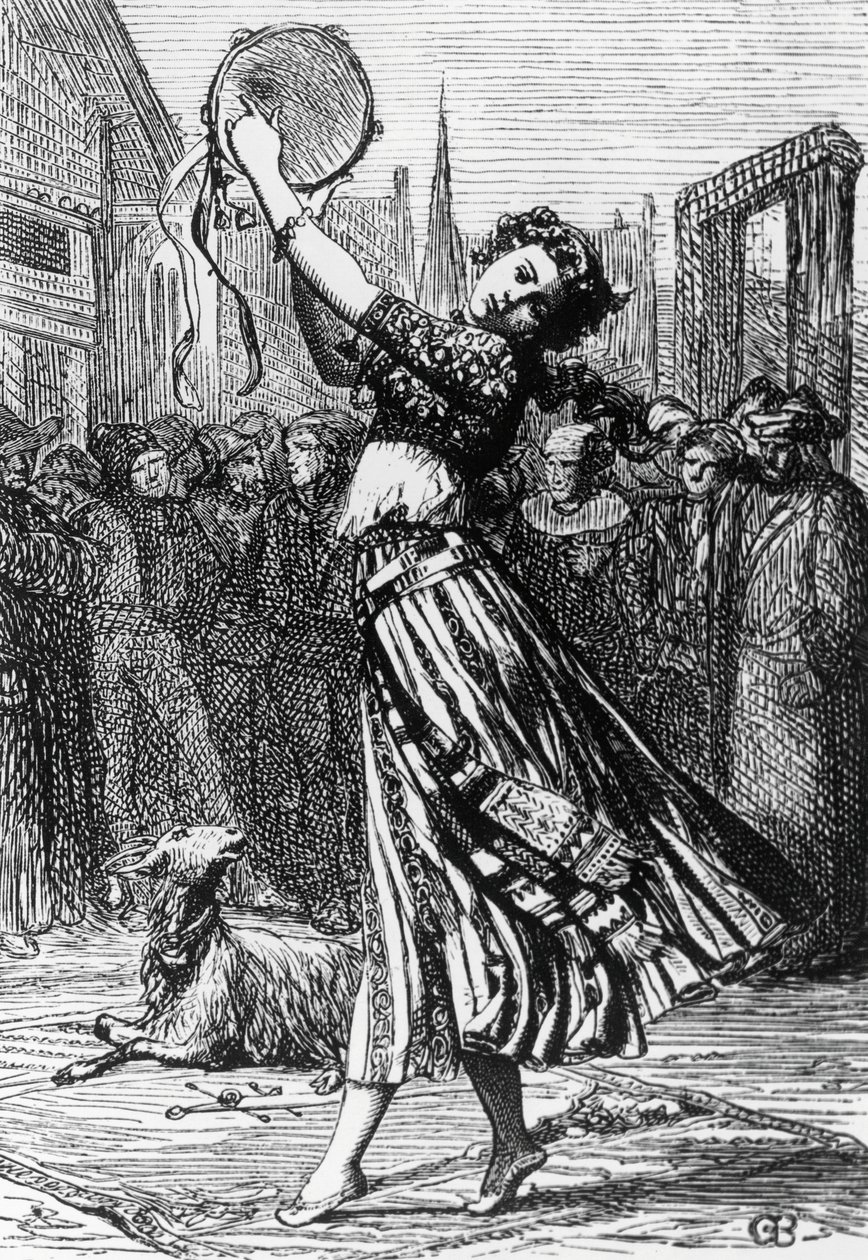 Esmeralda keçisi Djali ile, Notre-Dame