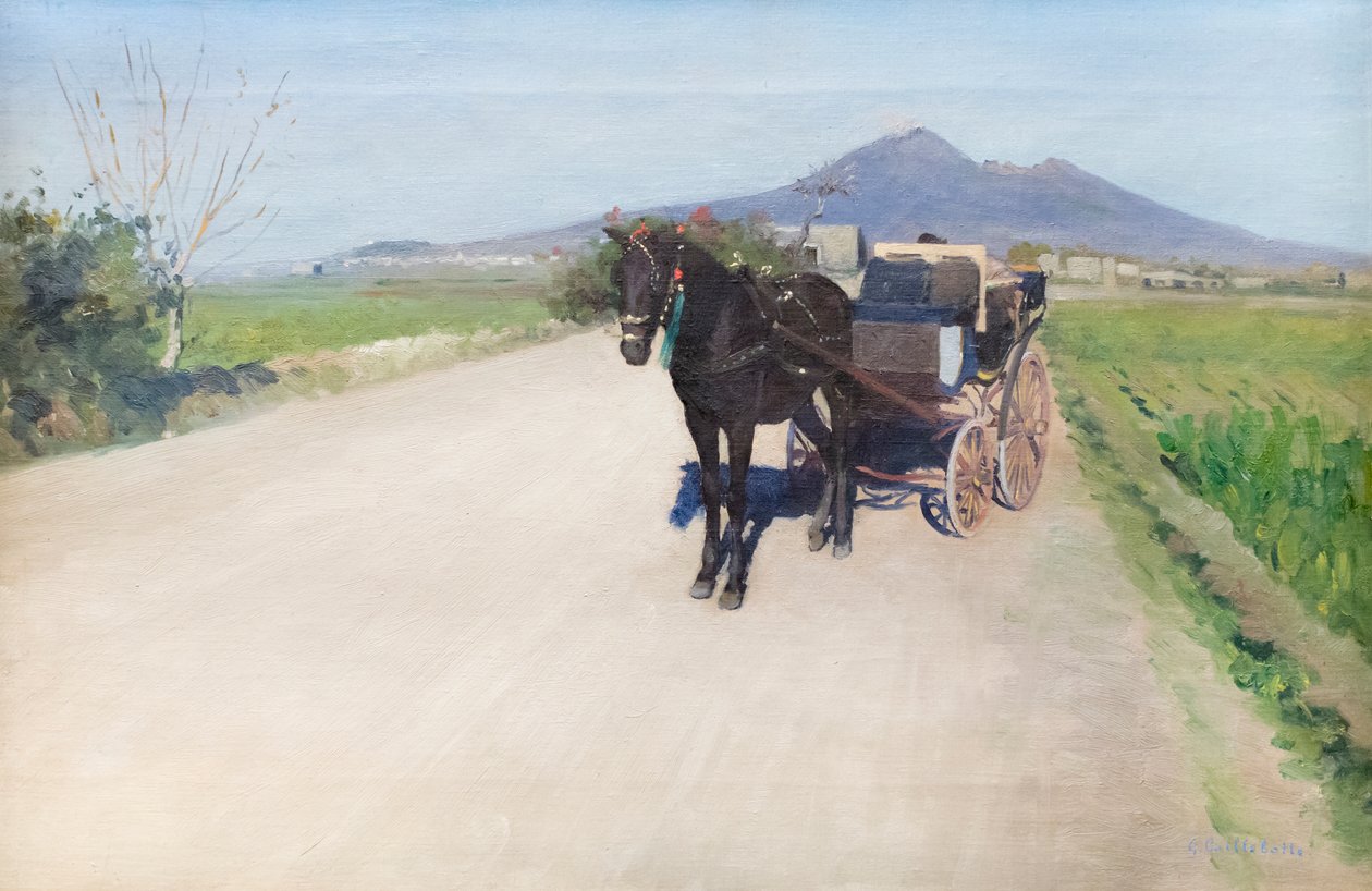 Napoli'de bir yol, c. 1872 (tuval üzerine yağlı boya) by Gustave Caillebotte