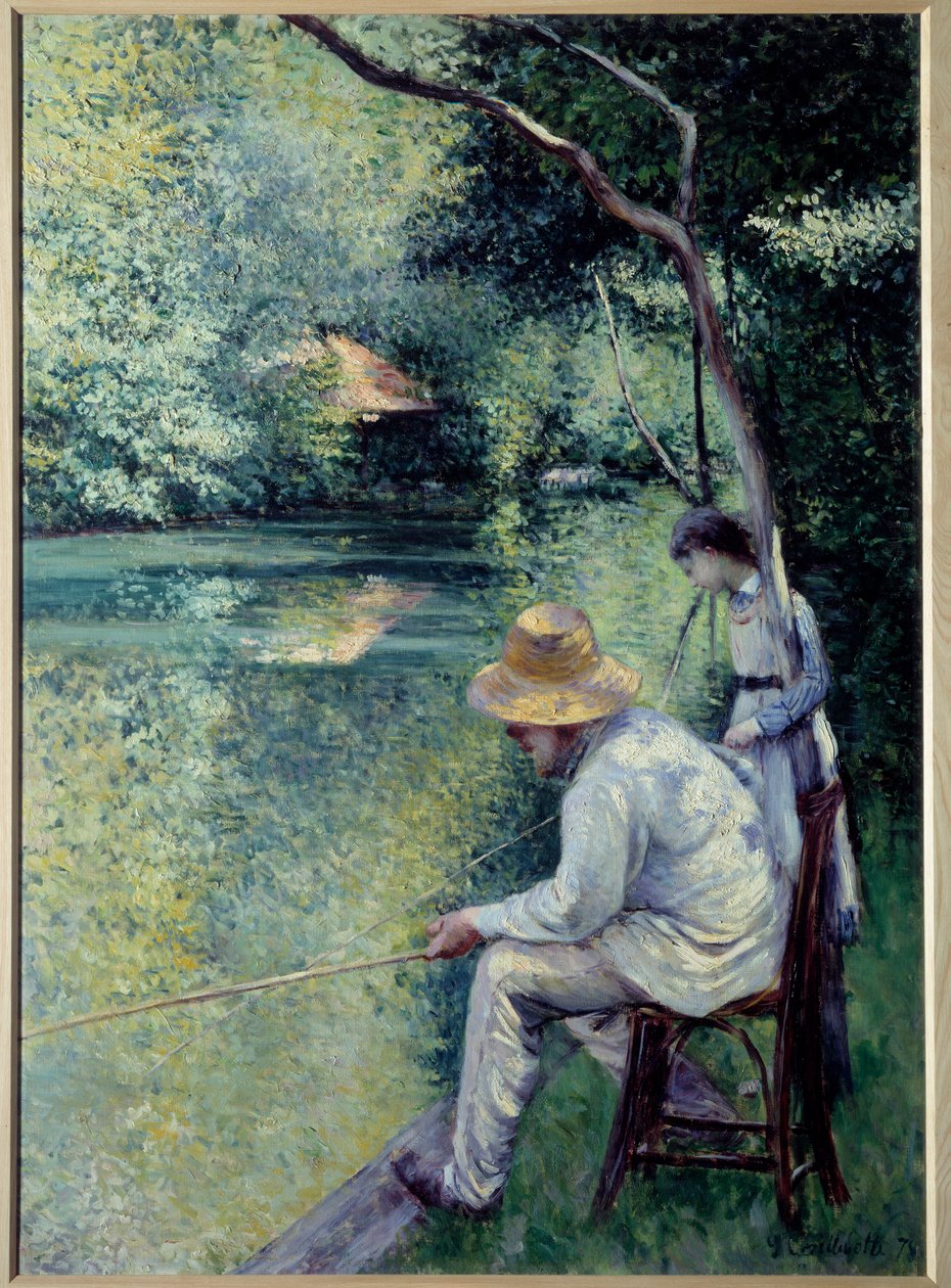 Balıkçılık hattı vardır. Gustave Caillebotte