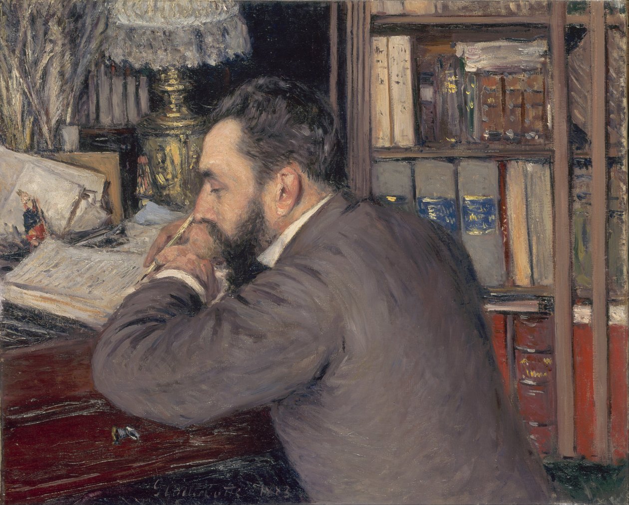Henri Cordier 1849-1925, 1883 by Gustave Caillebotte