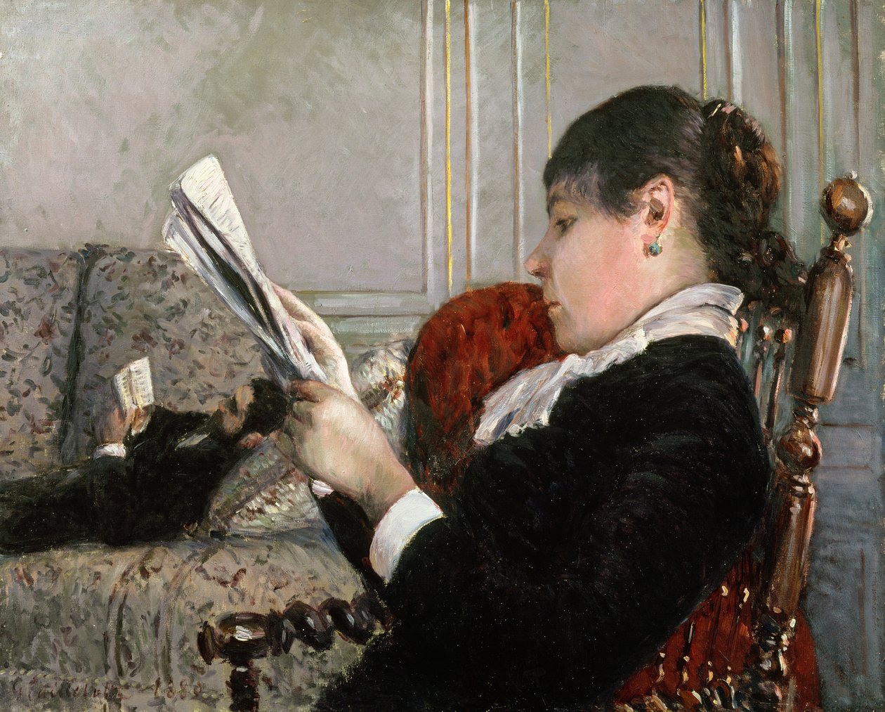İç Mekan, Kadın Okuma, 1880 by Gustave Caillebotte