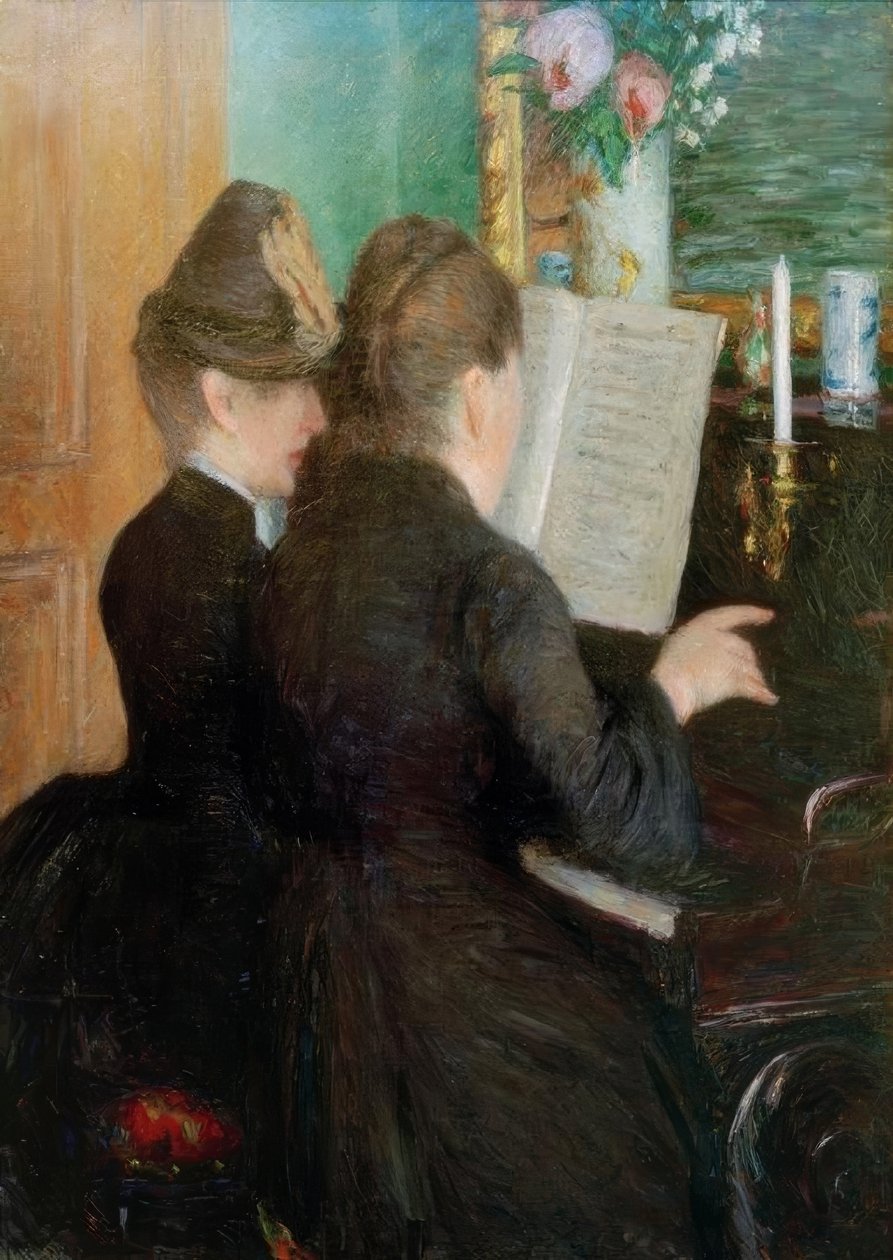 piyano dersi by Gustave Caillebotte