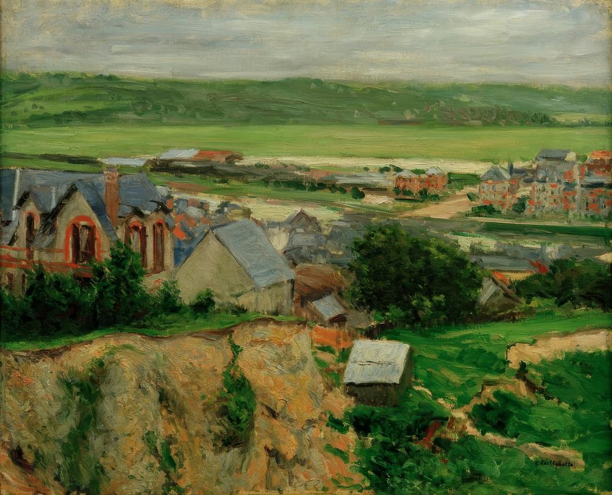 Touques vadisi, Trouville by Gustave Caillebotte