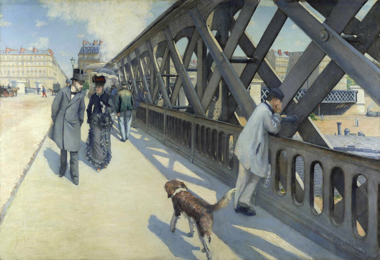 Avrupa Köprüsü, 1876. by Gustave Caillebotte