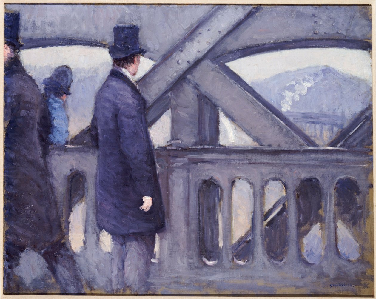 Avrupa Köprüsü, 1876 by Gustave Caillebotte