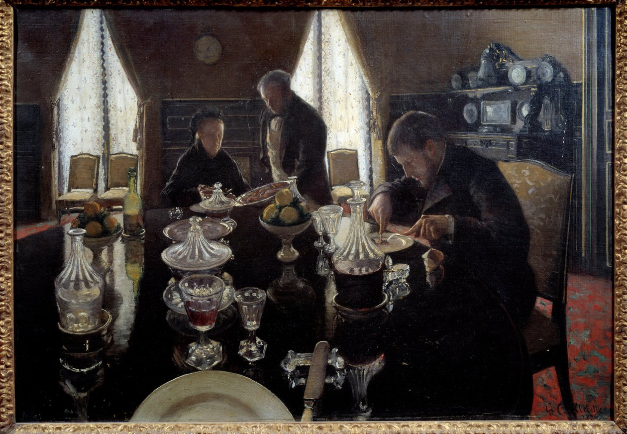 Öğle yemeği. Gustave Caillebotte tarafından boyama by Gustave Caillebotte