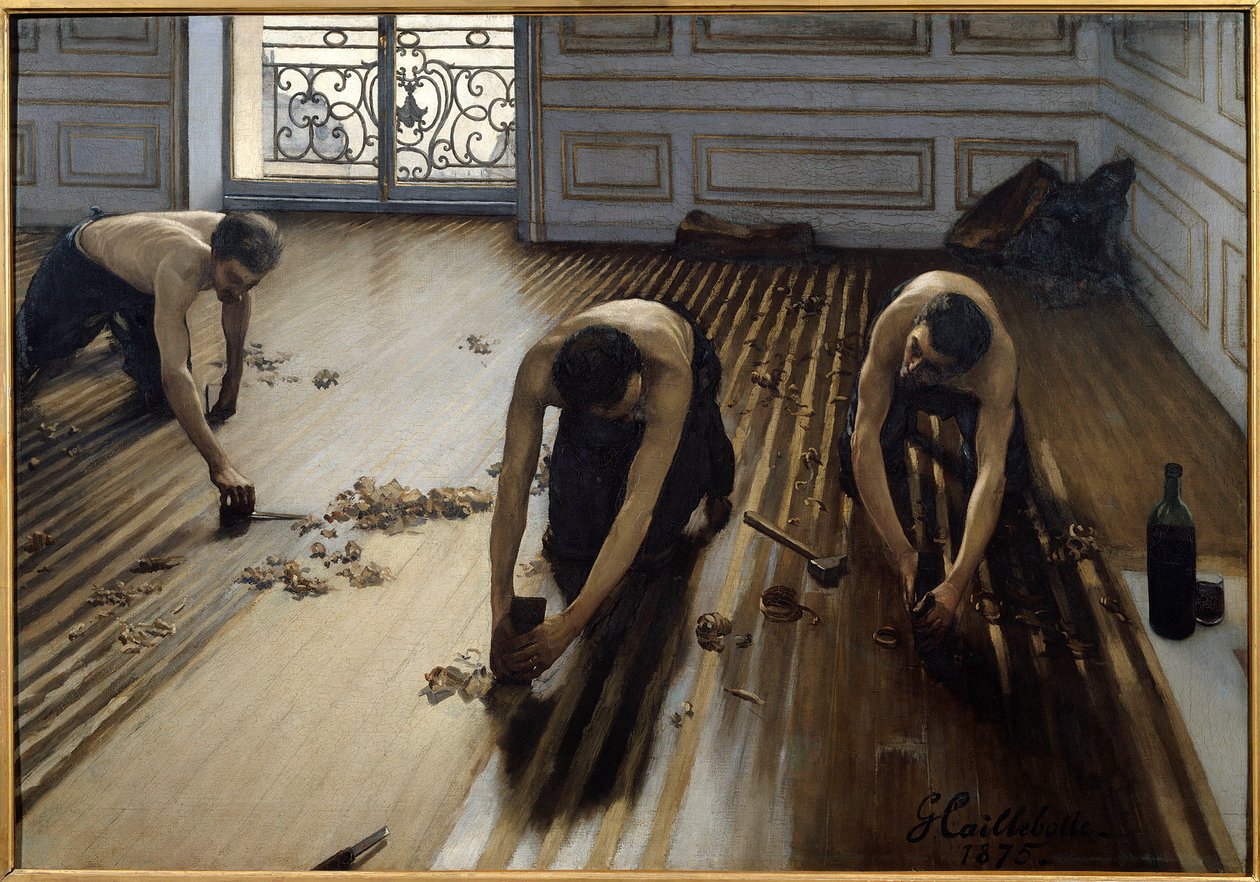 düz parke by Gustave Caillebotte