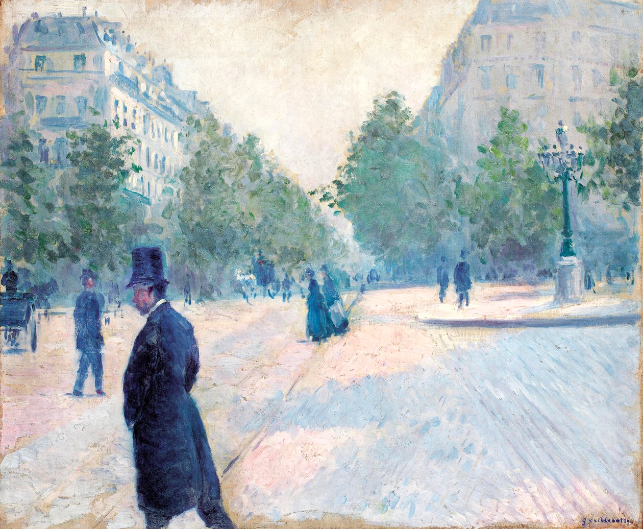 Place Saint Augustin, Misty Weather, 1878 by Gustave Caillebotte