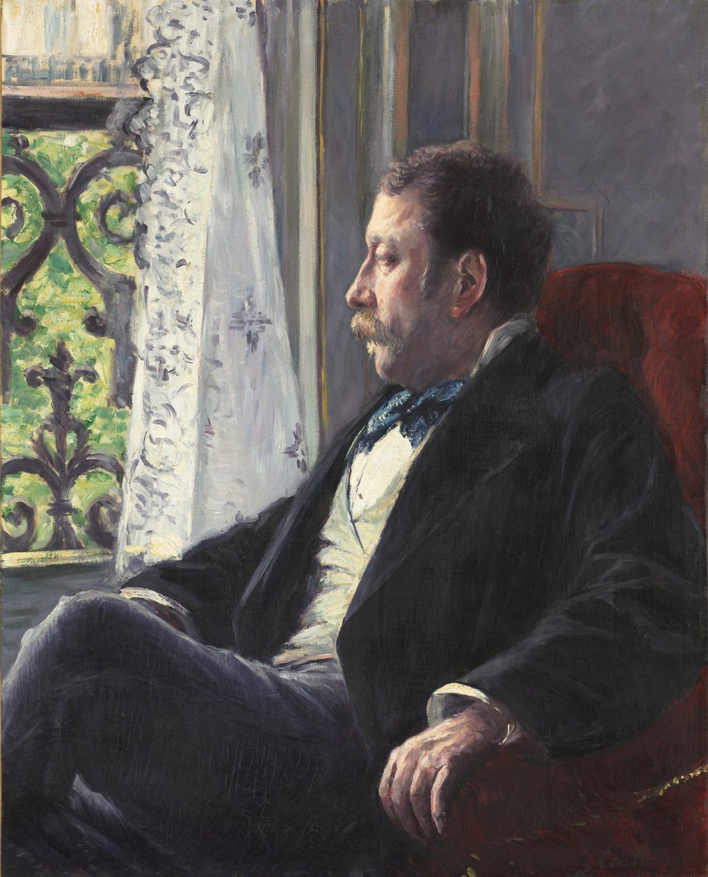 Bir Adamın Portresi by Gustave Caillebotte