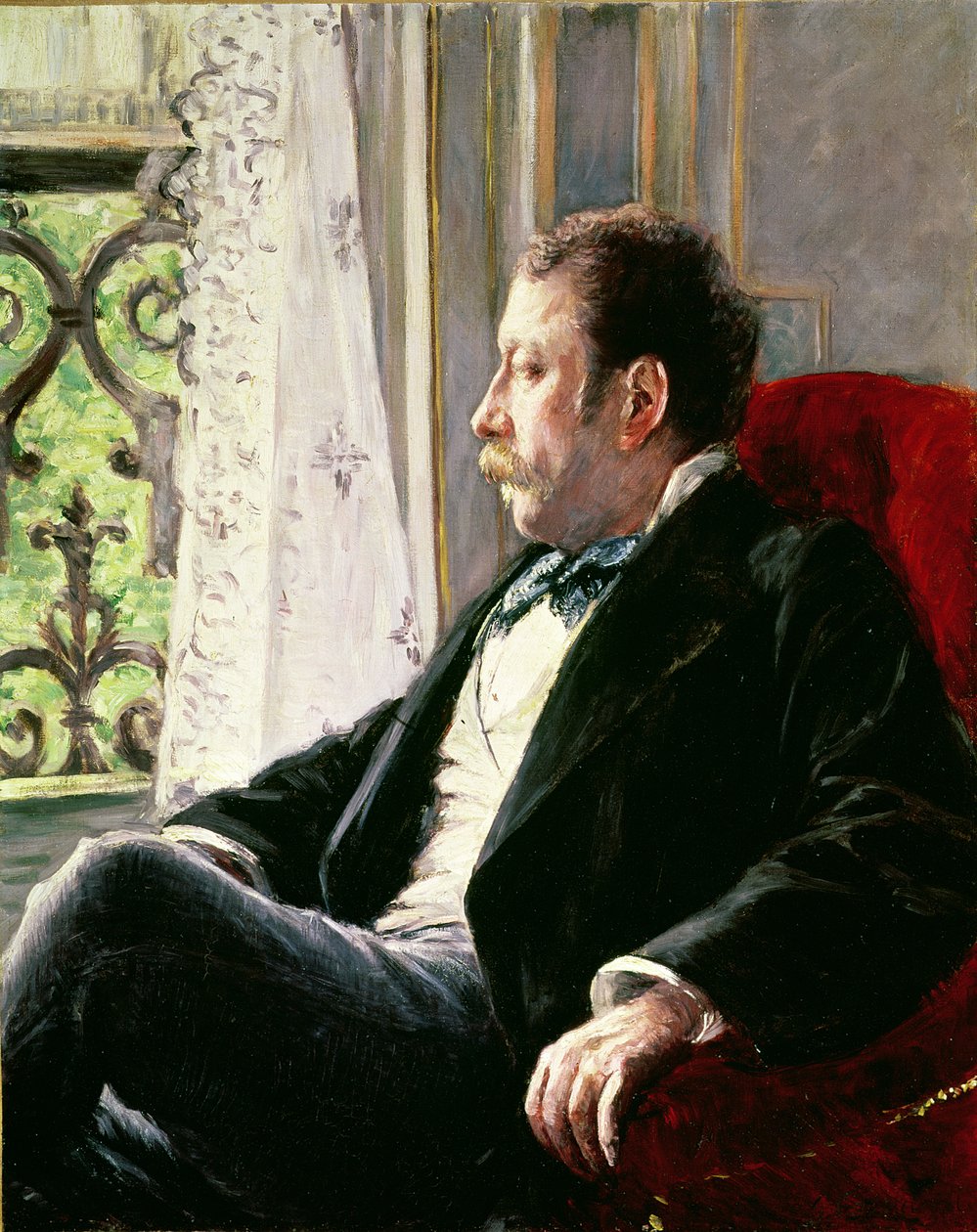 Bir Adamın Portresi by Gustave Caillebotte