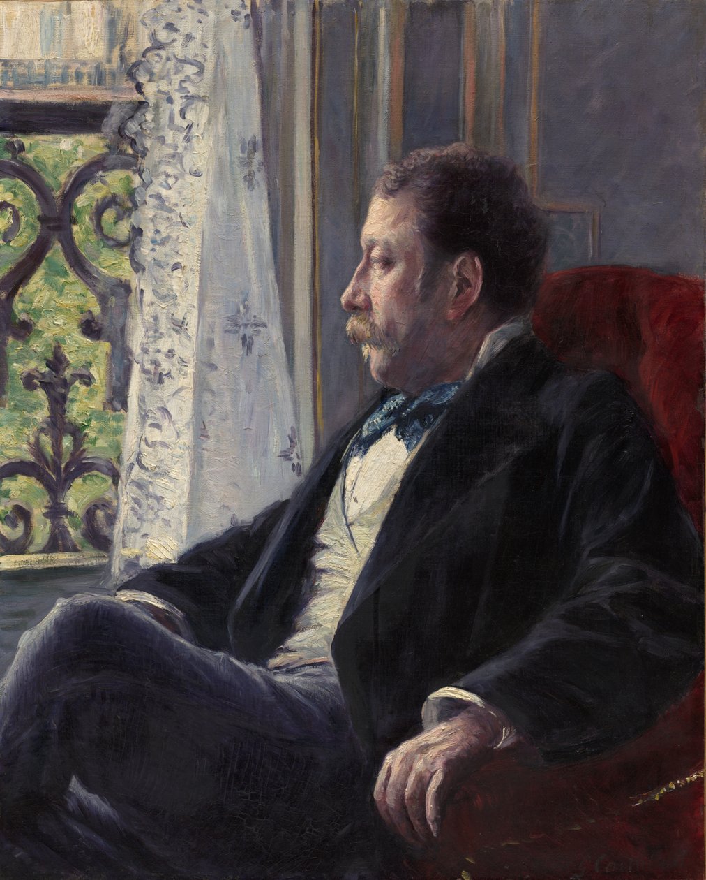 Bir Adamın Portresi, 1880. by Gustave Caillebotte