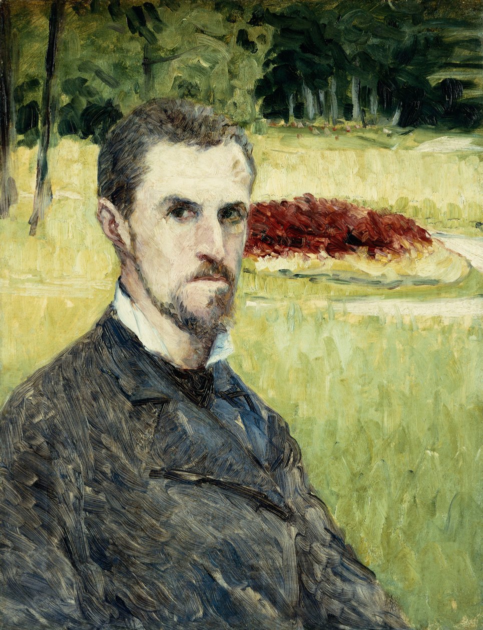 Sanatçının Kendi Portresi; L "Sanatçının Kendi Portresi, 1875-1877 by Gustave Caillebotte