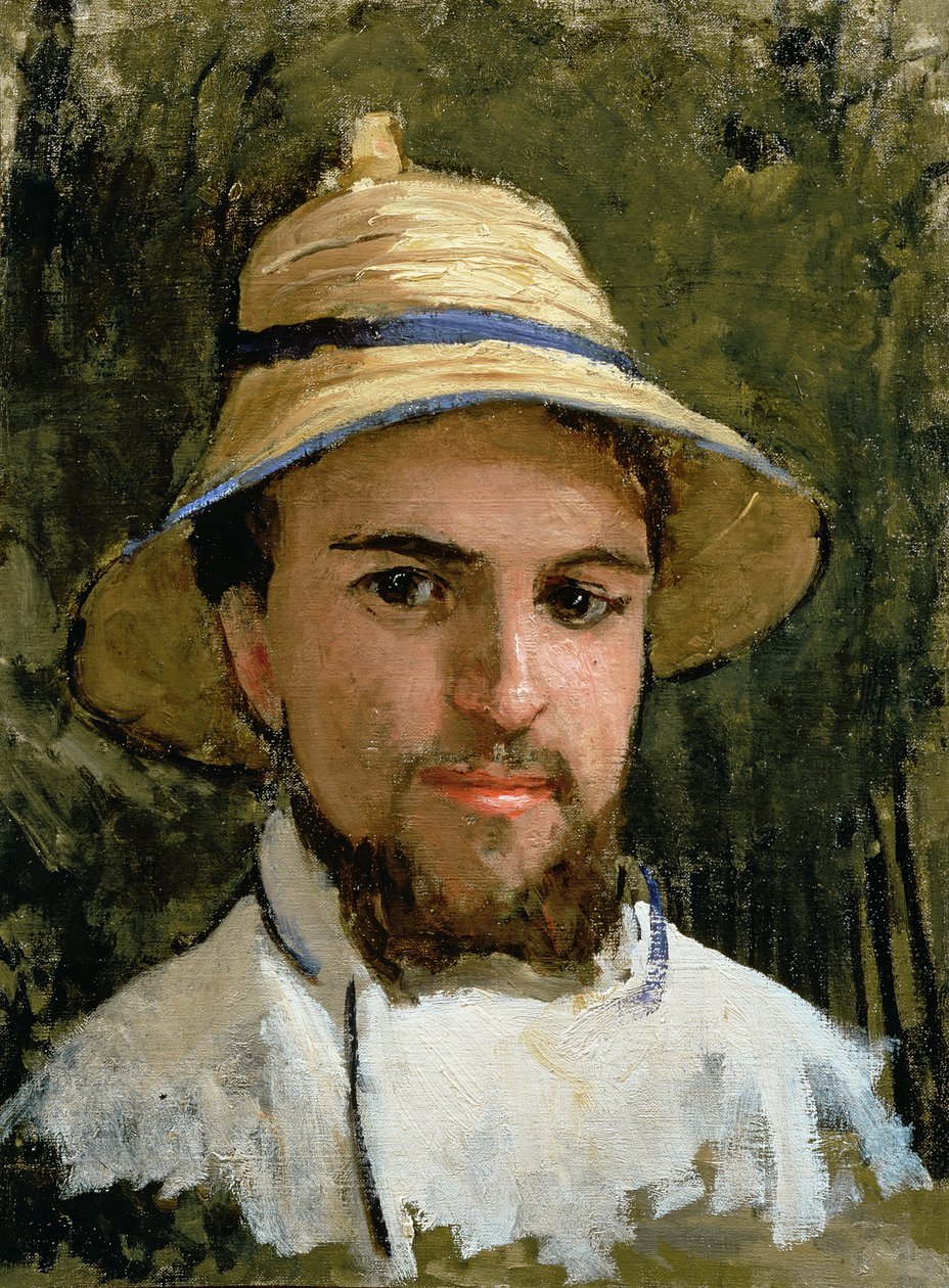 Özlü Kasklı Otoportre by Gustave Caillebotte