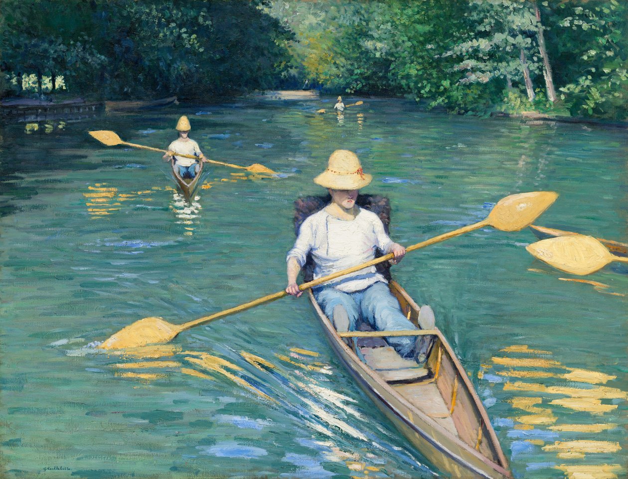 kayıklar by Gustave Caillebotte