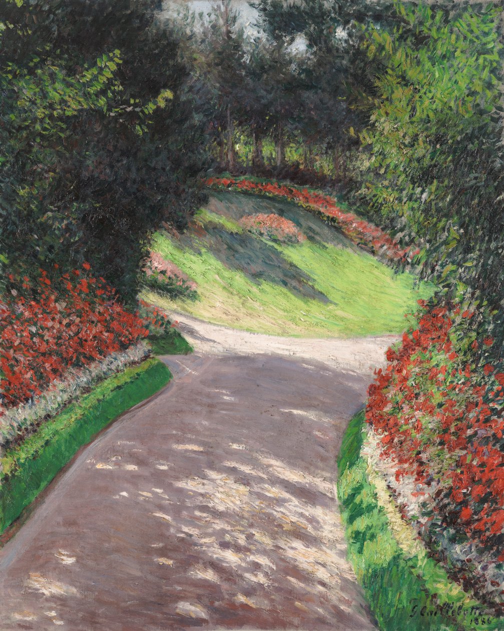 Bahçedeki Yol by Gustave Caillebotte