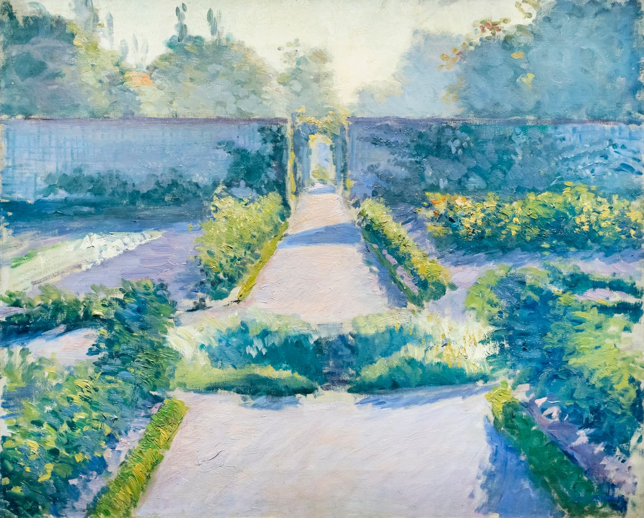 Mutfak bahçesi, Yerres, yak. 1875-1877 (tuval üzerine yağlı boya) by Gustave Caillebotte