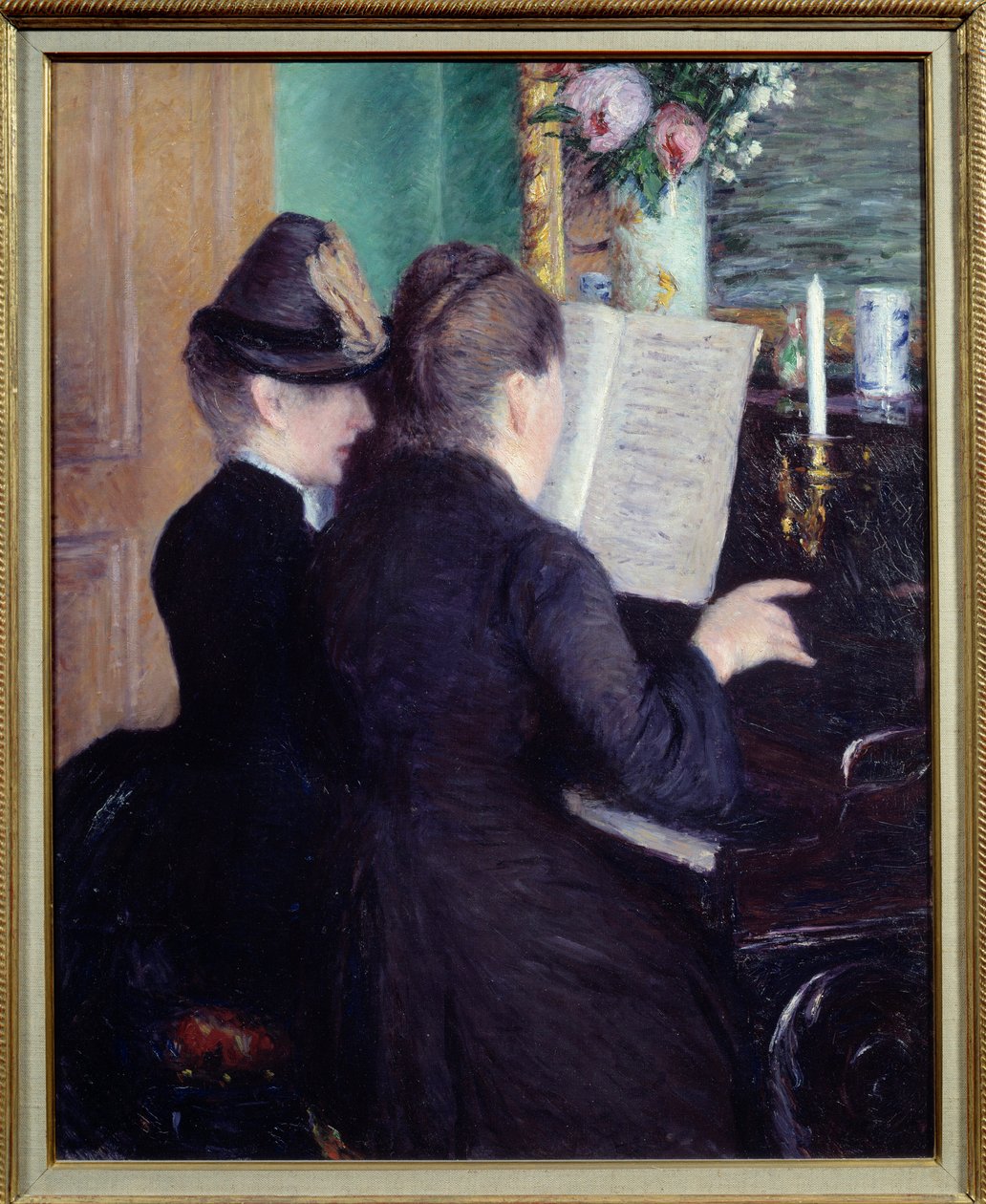 piyano dersi by Gustave Caillebotte