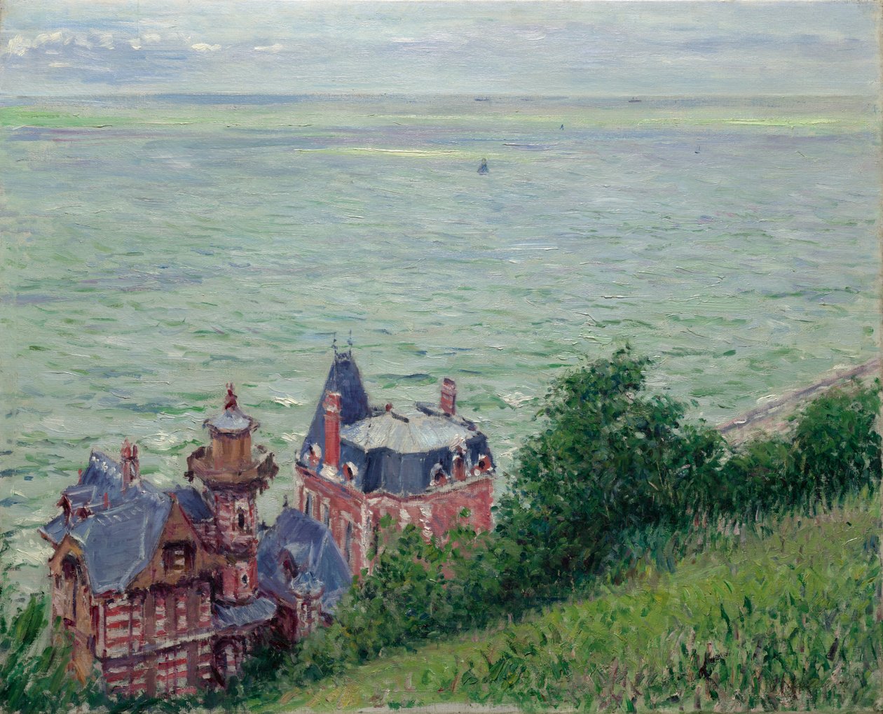 Trouville'deki villalar by Gustave Caillebotte