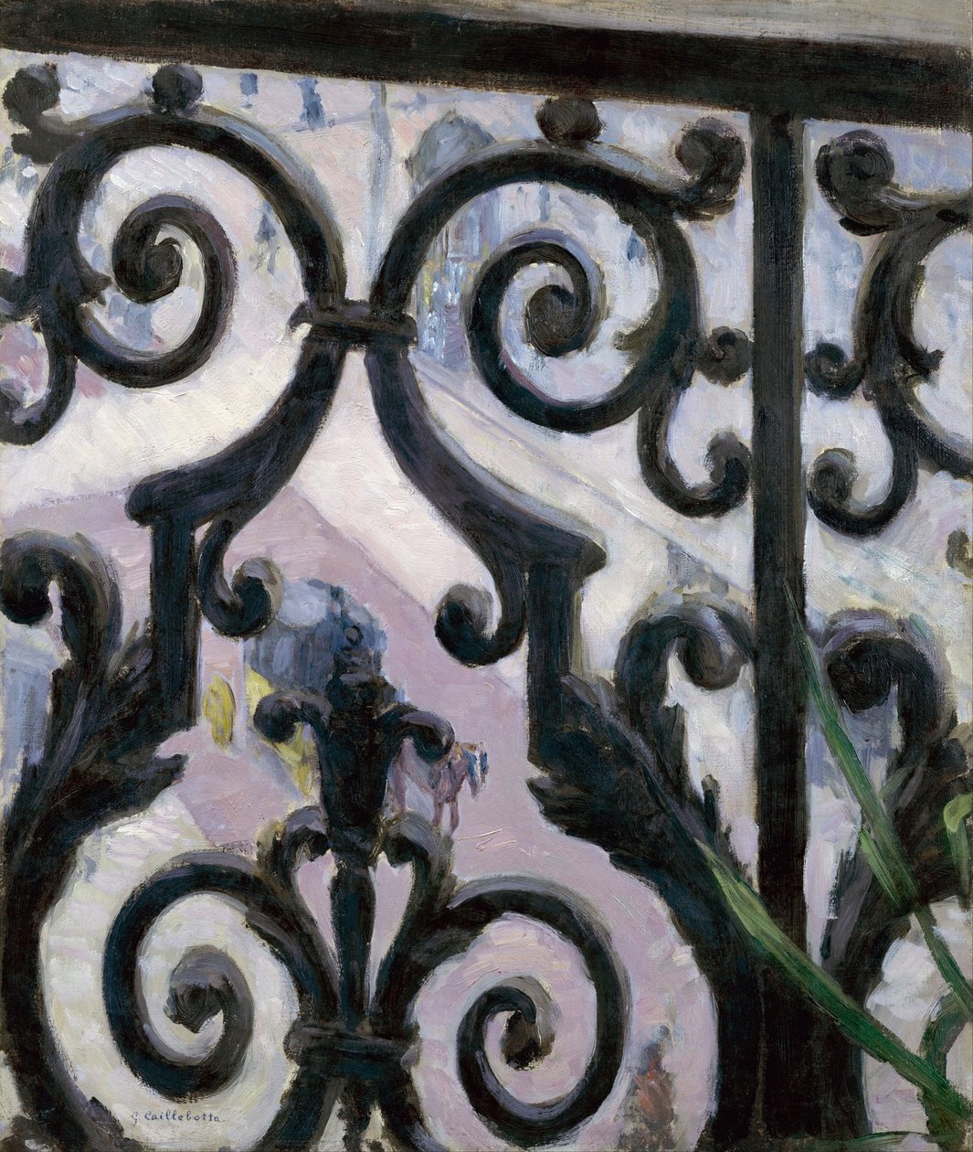 Balkondan manzara - Balkondan manzara - Gustave Caillebotte (1848-1894) tablosu by Gustave Caillebotte