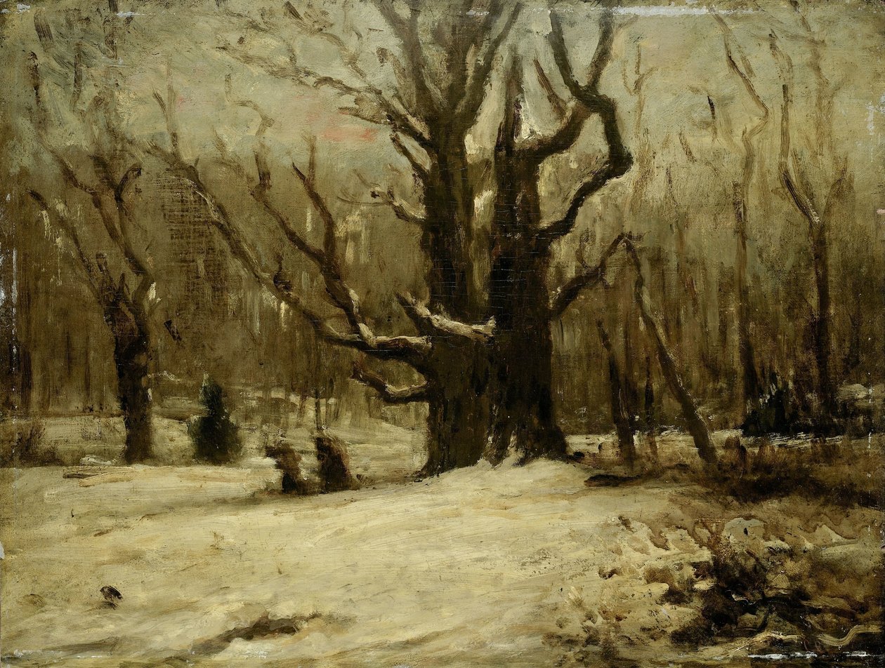 Kış Manzarası by Gustave Courbet (attributed to)