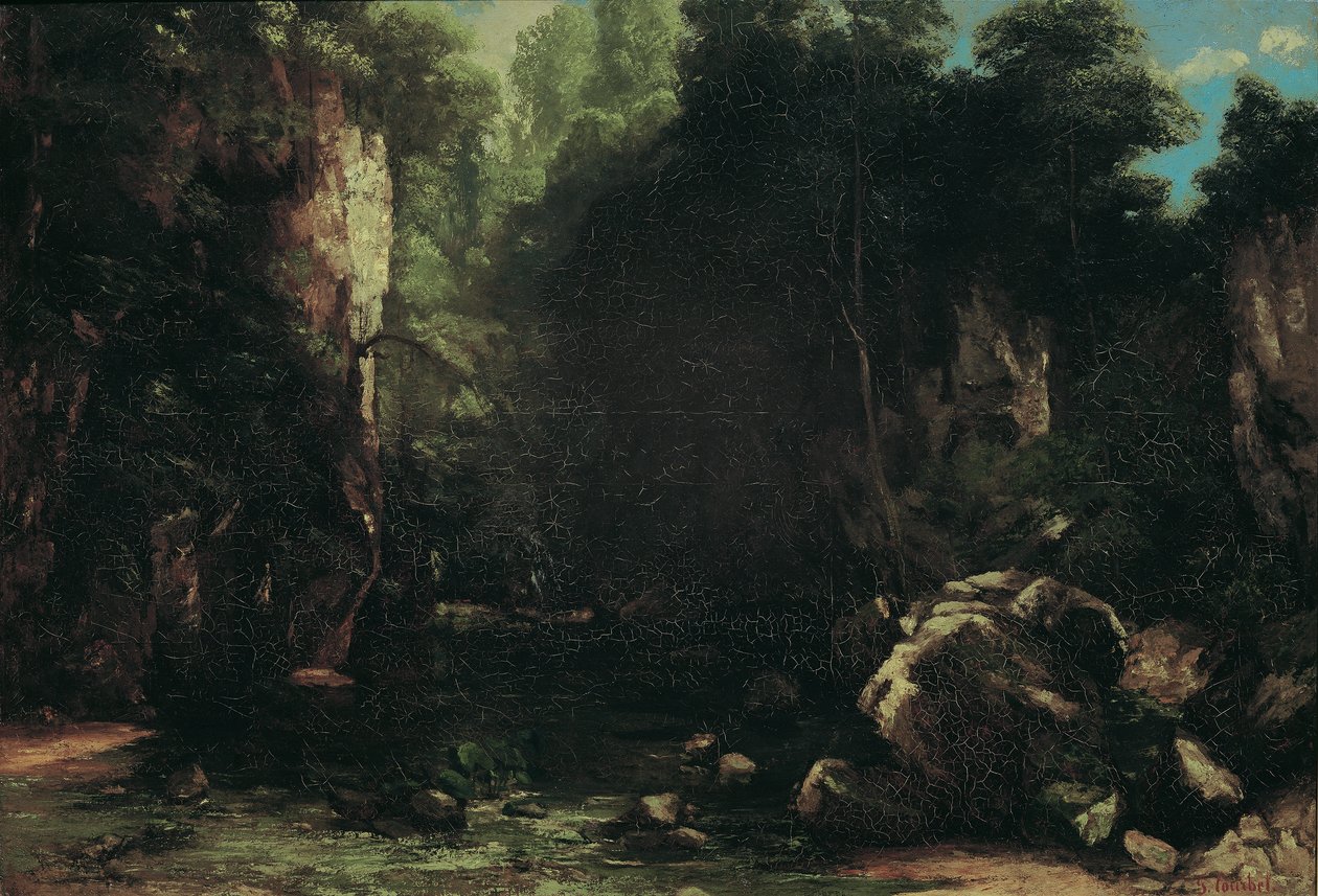 gölgeli dere by Gustave Courbet