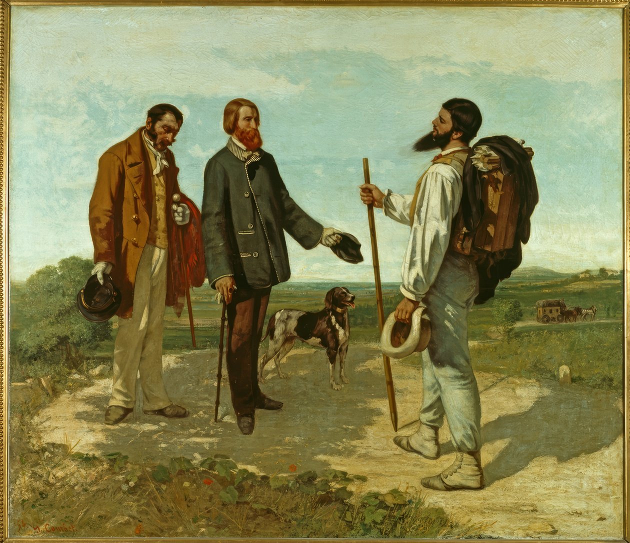 Die Begegnung by Gustave Courbet