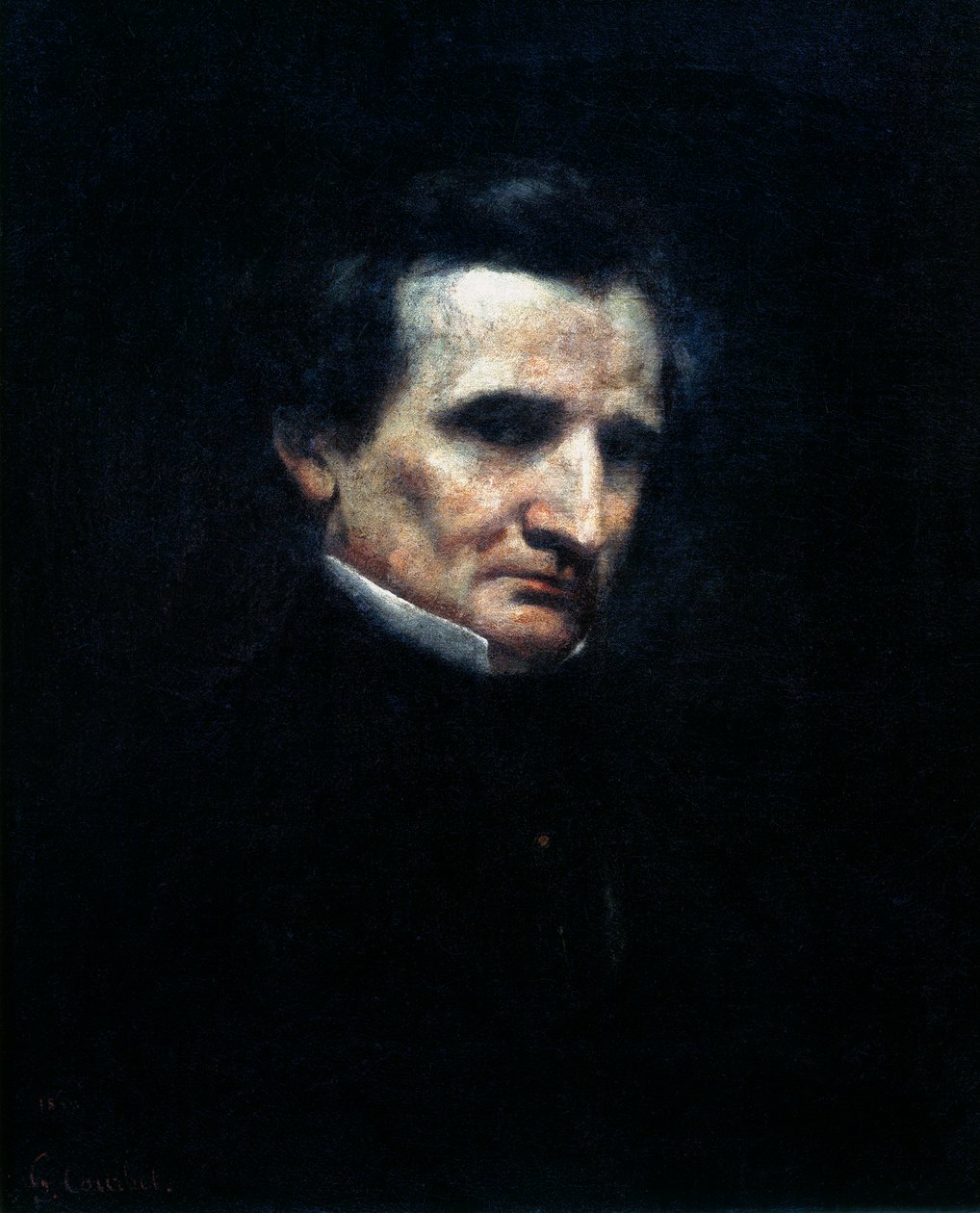 Hector Berlioz, Fransız Romantik besteci, 1850 by Gustave Courbet