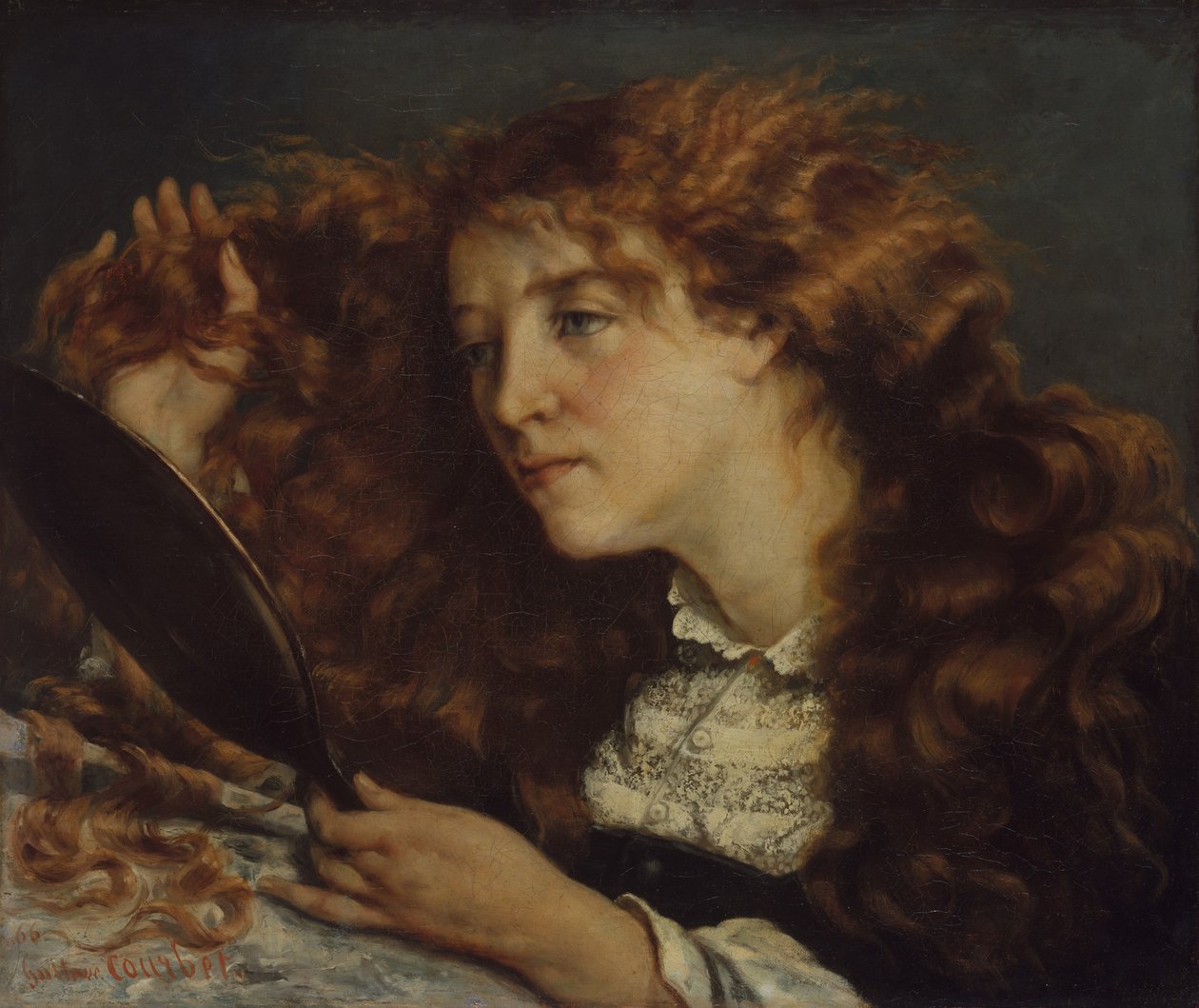 Jo, İrlandalı Güzel, 1865-66 by Gustave Courbet
