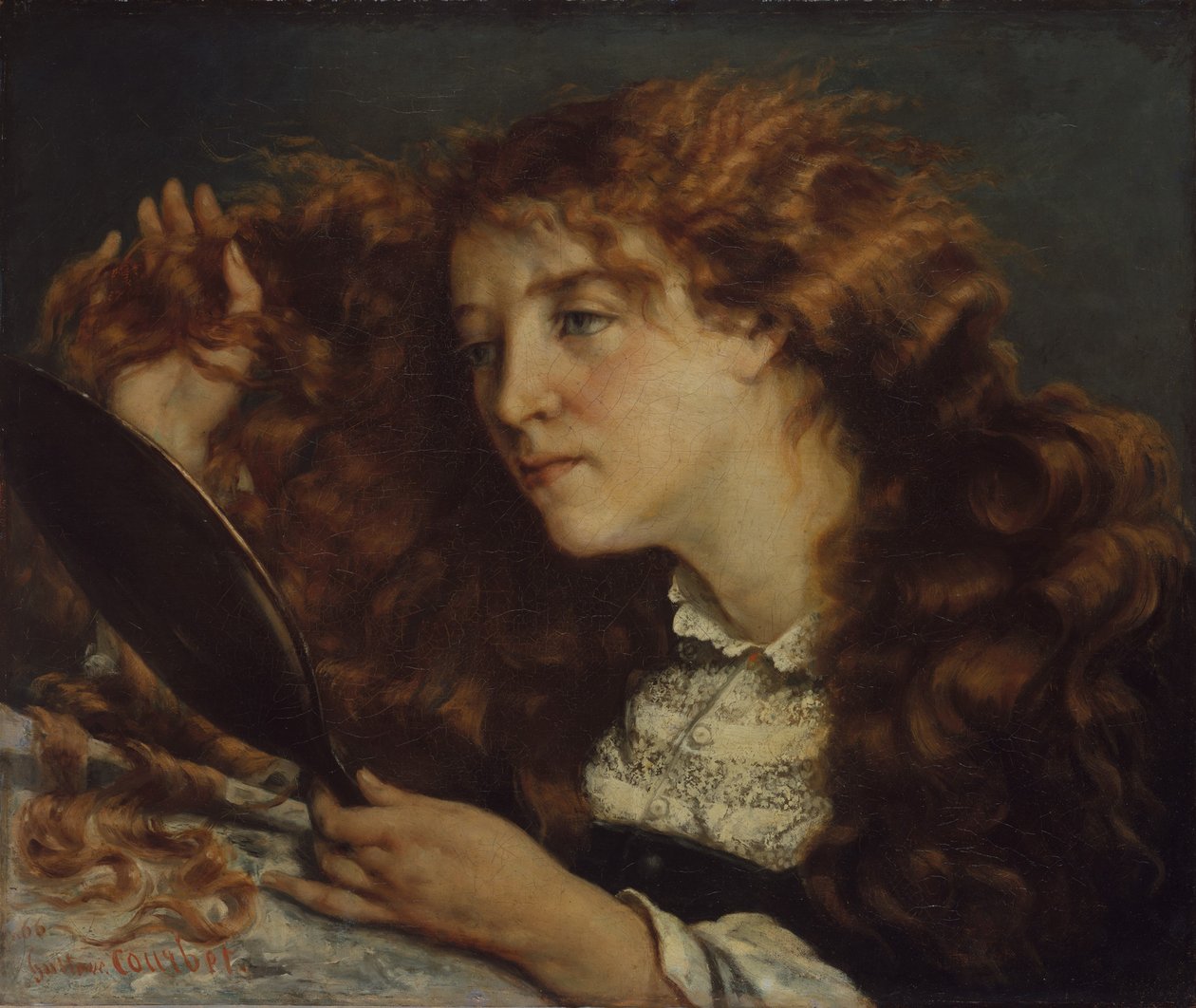 Jo, İrlandalı Güzel, 1865-66. by Gustave Courbet