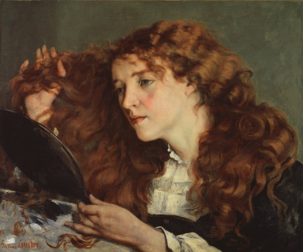 İrlandalı Güzel by Gustave Courbet
