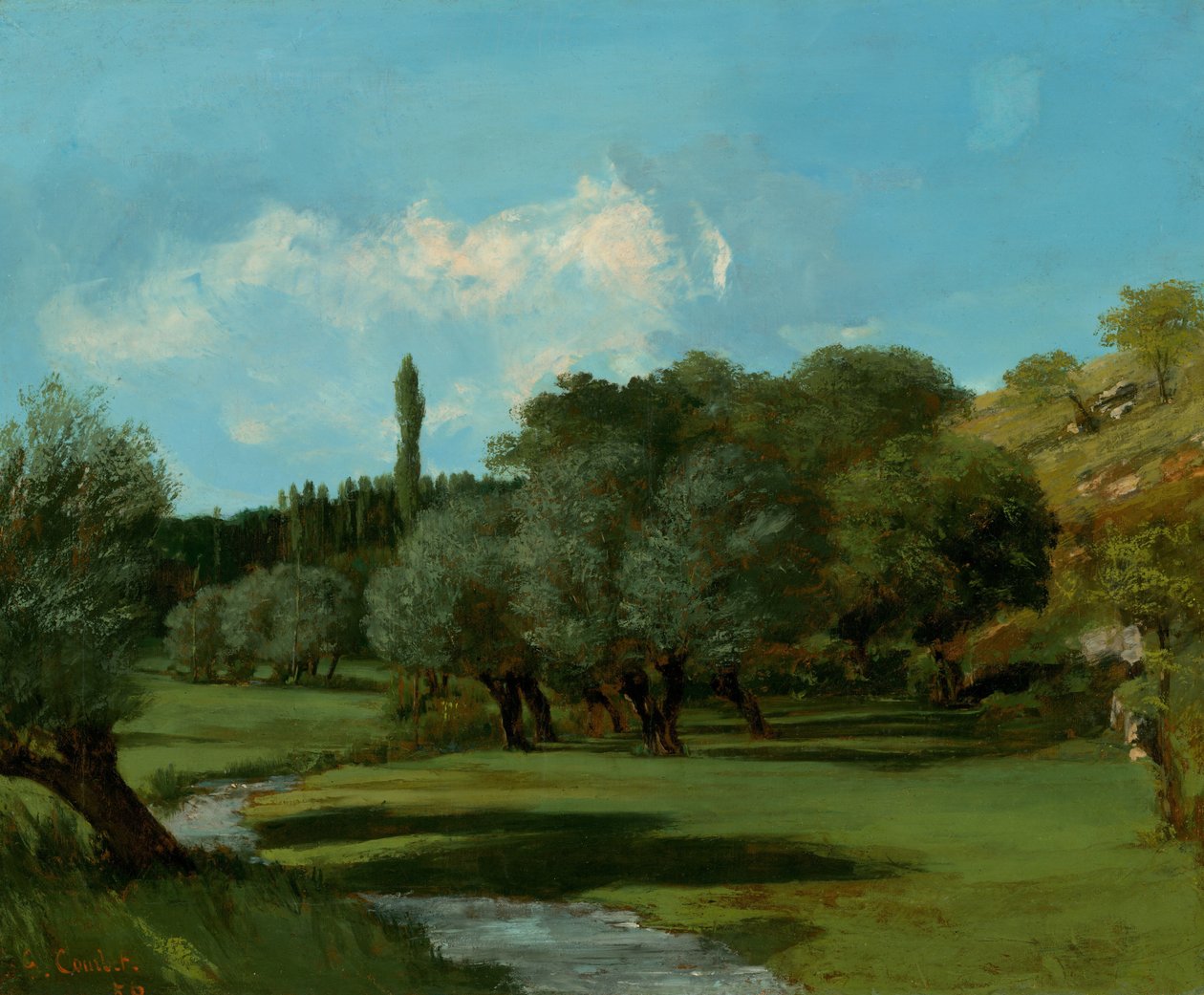 Indre Departmanında La Bretonnerie, 1856. by Gustave Courbet