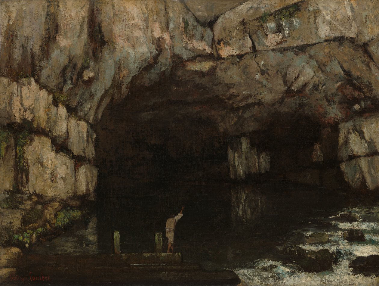 Loue Mağarası by Gustave Courbet