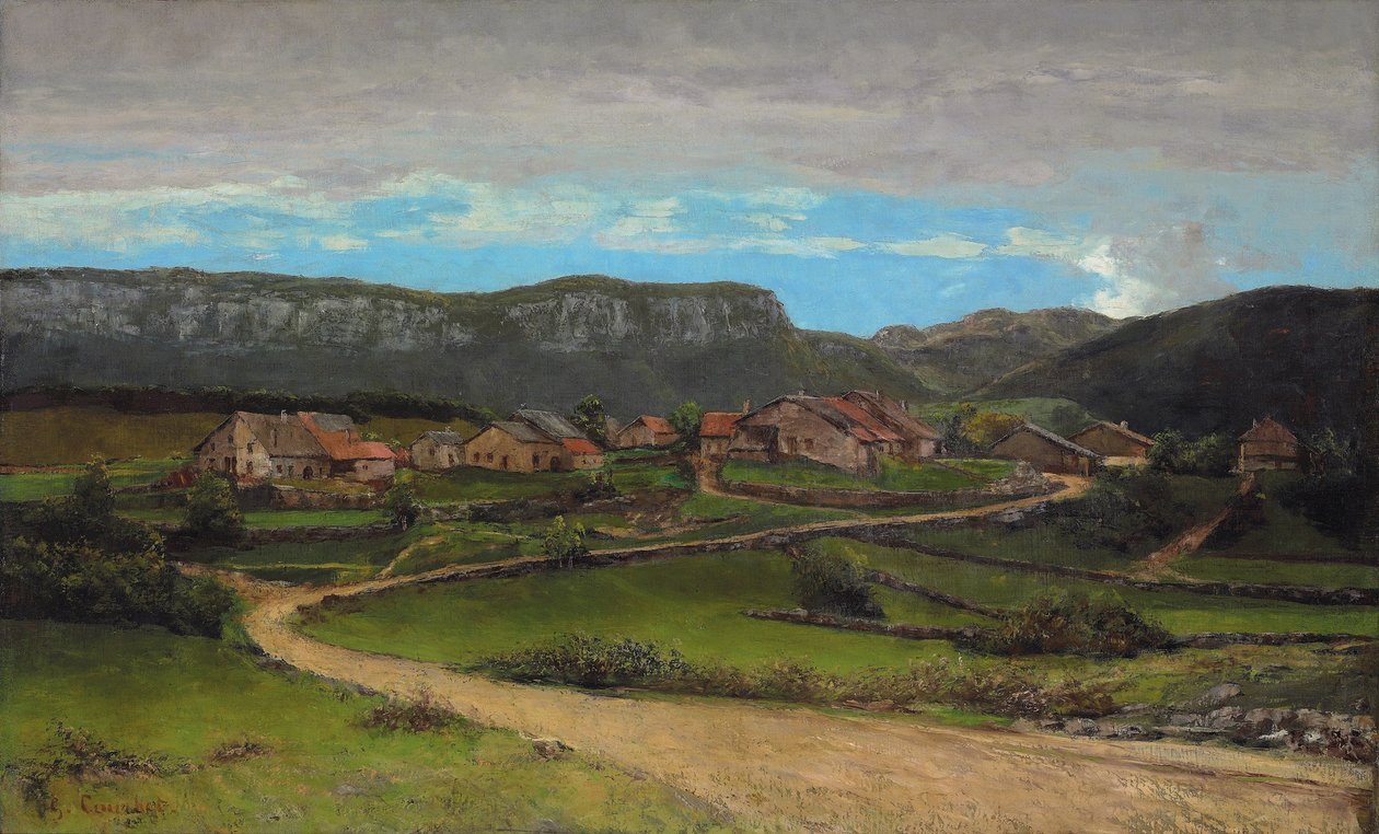 Ornans yakınlarındaki manzara, 1865 dolayları by Gustave Courbet