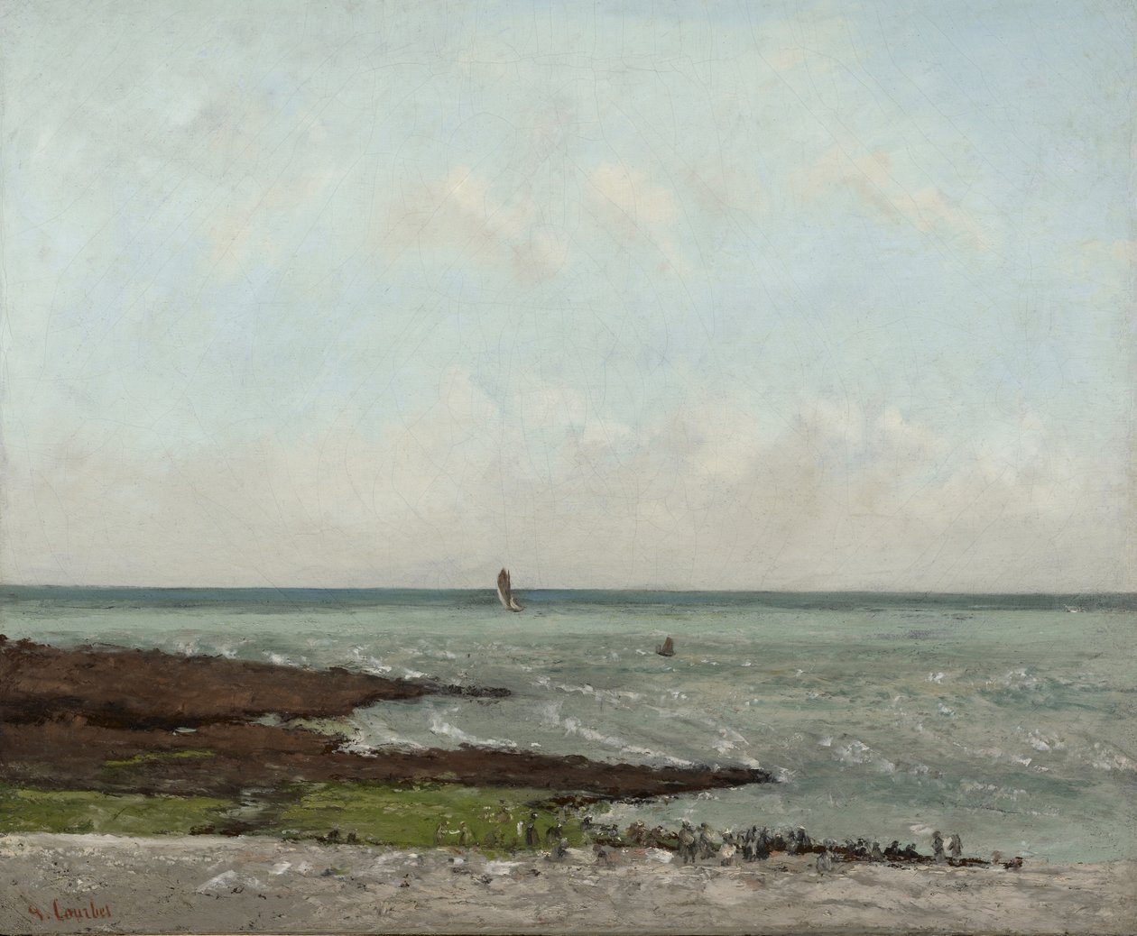 Low Tide, Étretat, 1866 veya 1869