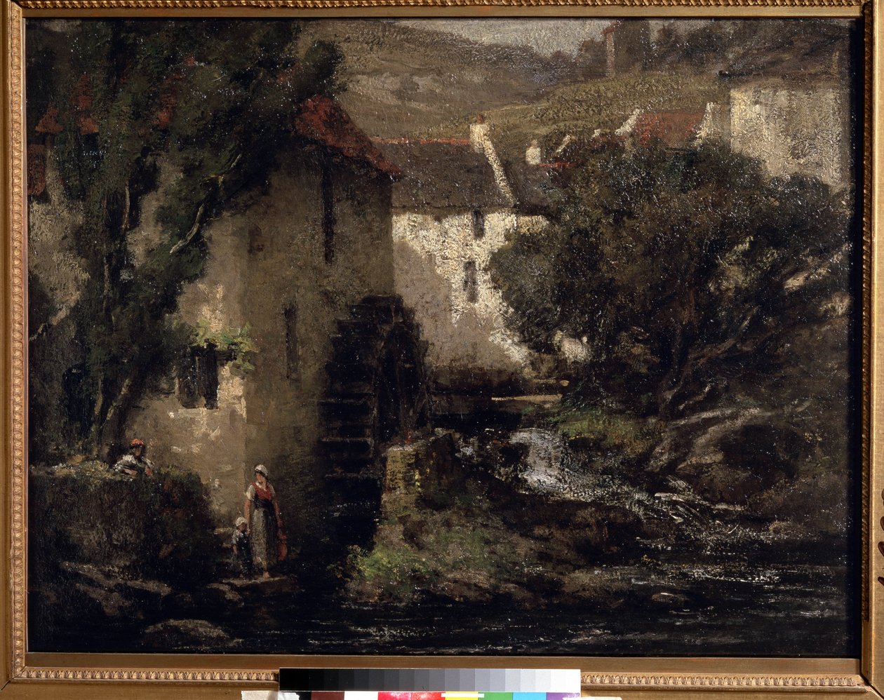 ""Su Değirmeni"" (Su Değirmeni) Gustave Courbet (1819-1877) tablosu 19. yüzyıl Pouchkine Müzesi by Gustave Courbet