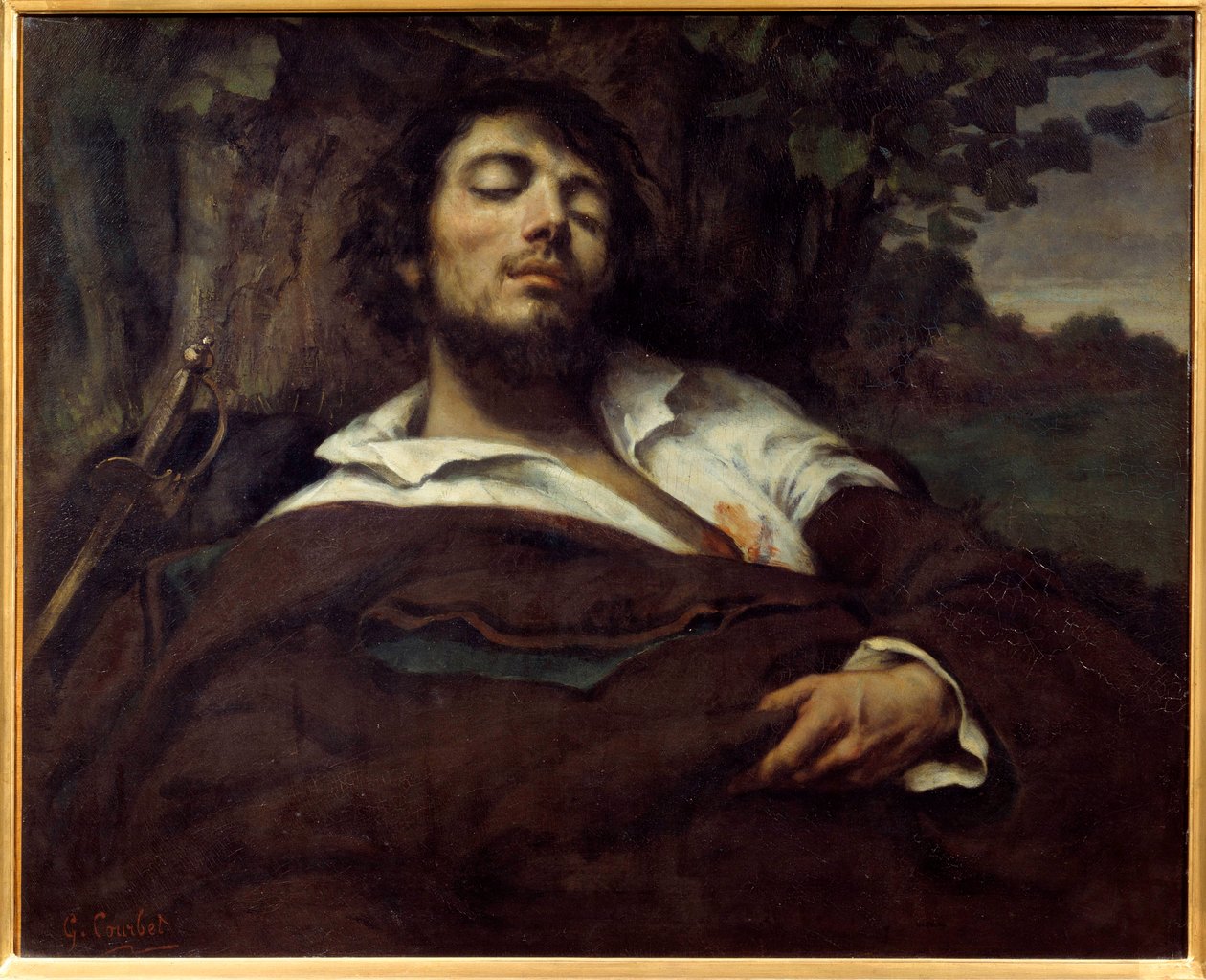 Wesse Man Tablosu Gustave Courbet (1819-1877) 1844 Güneş. 0.81x0.97 m Paris, Orsay Müzesi by Gustave Courbet