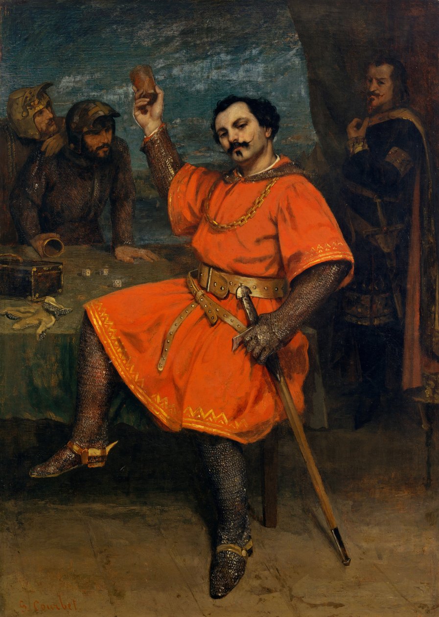 Louis Gueymard 1822-1880, Şeytan Robert rolünde, 1857. by Gustave Courbet