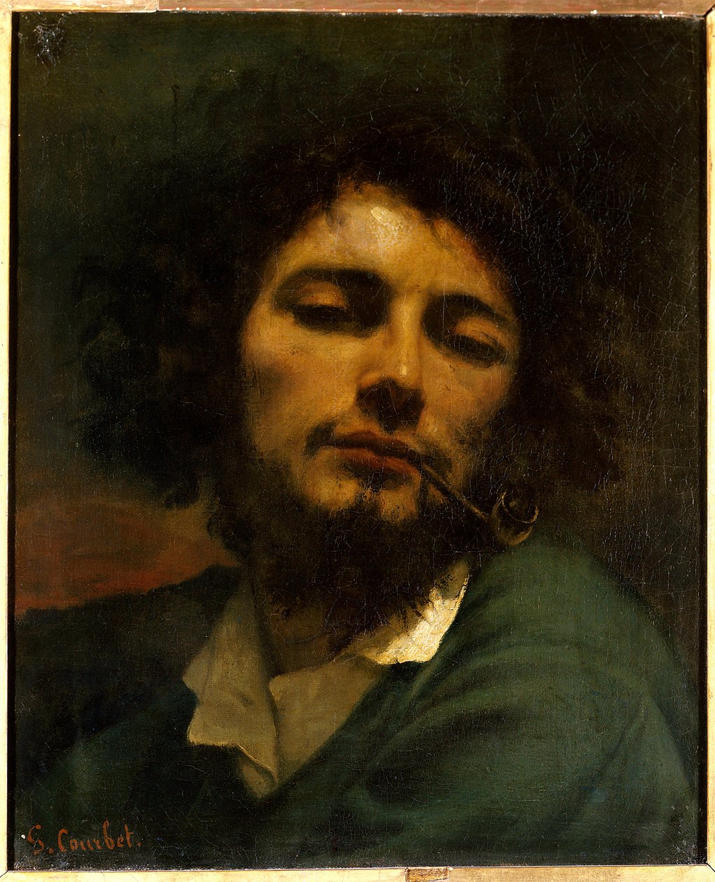 Adamda boru var (h s/t 0.45 x 0.37), Gustave Courbet, 1849 (1819-1877) Montpellier. Fabre Müzesi. by Gustave Courbet