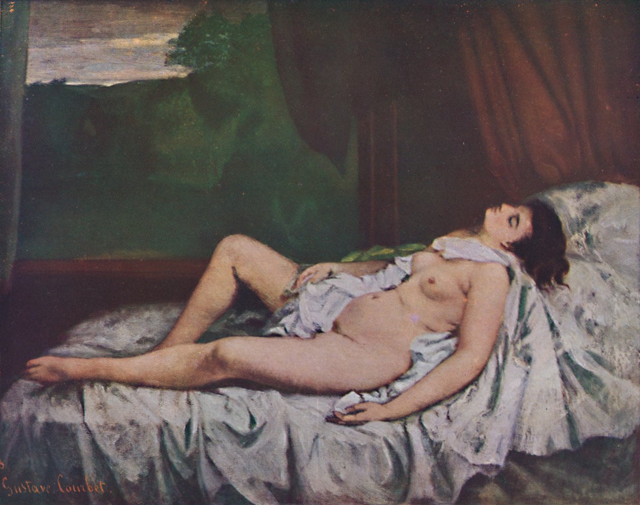 Nu couché, 19. yüzyılın ortaları, 1937 by Gustave Courbet