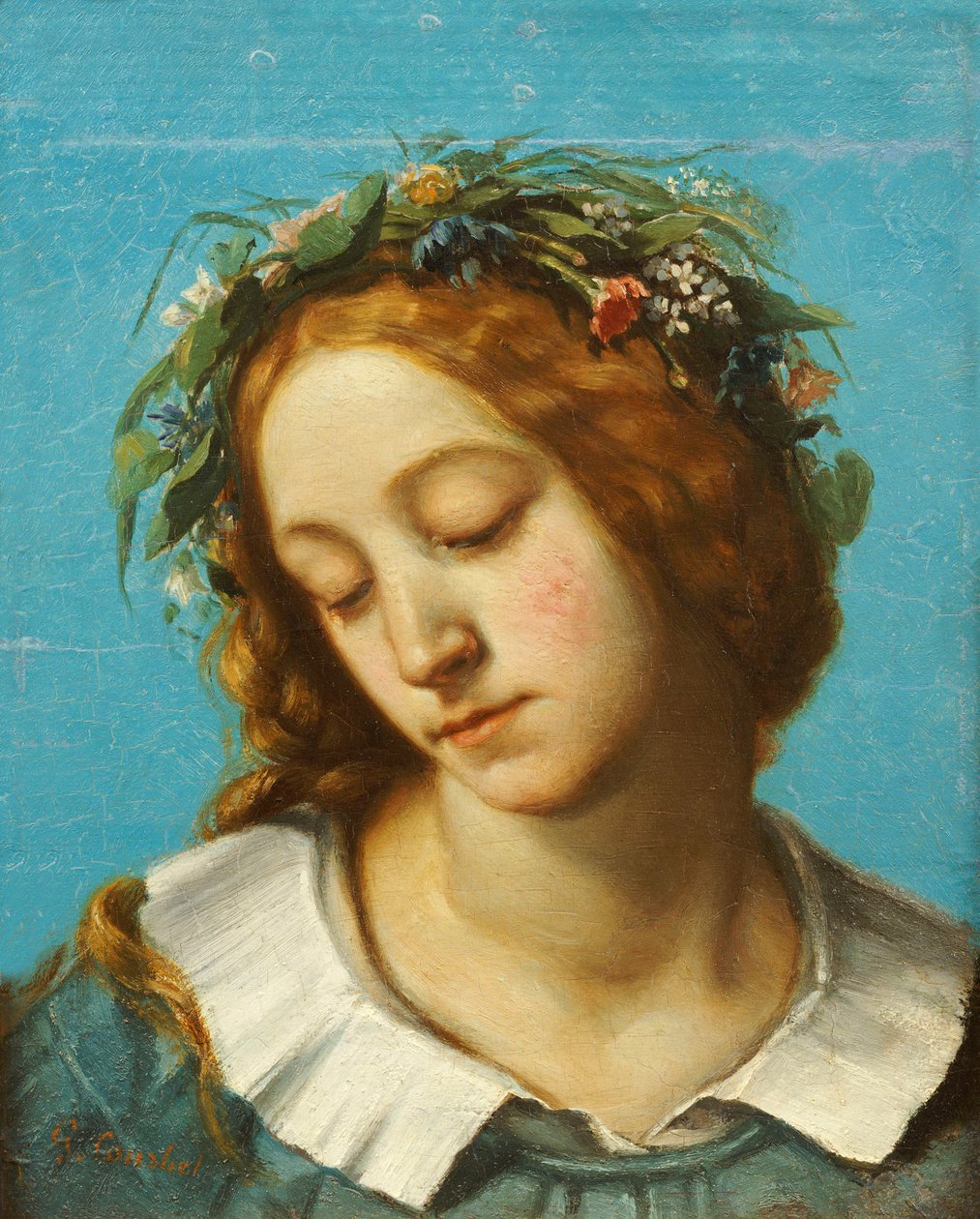 Ofelia, 1842 by Gustave Courbet