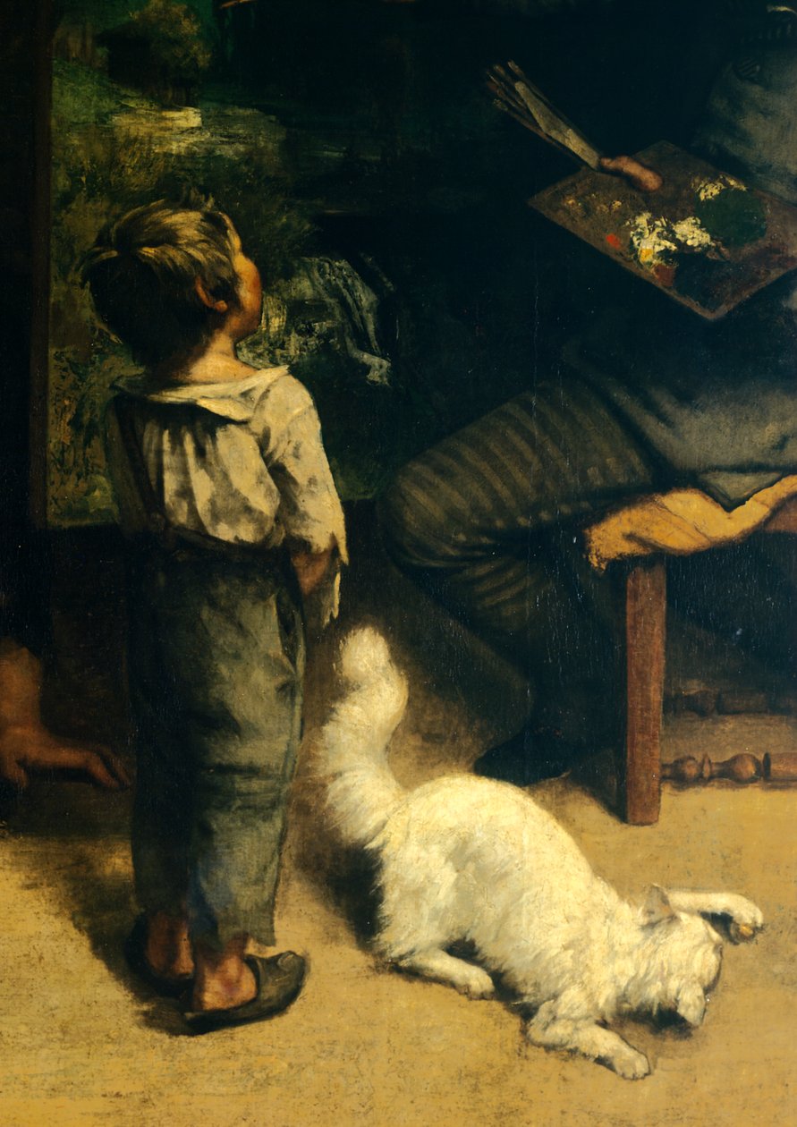 ressamın stüdyosu by Gustave Courbet