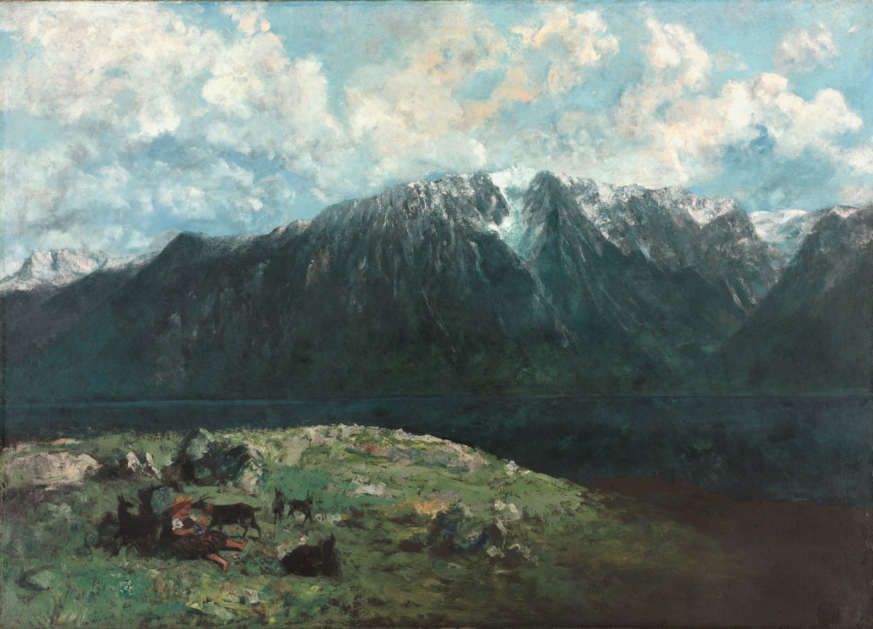 Alplerin Panoramik Görünümü, Les Dents du Midi, 1877 by Gustave Courbet