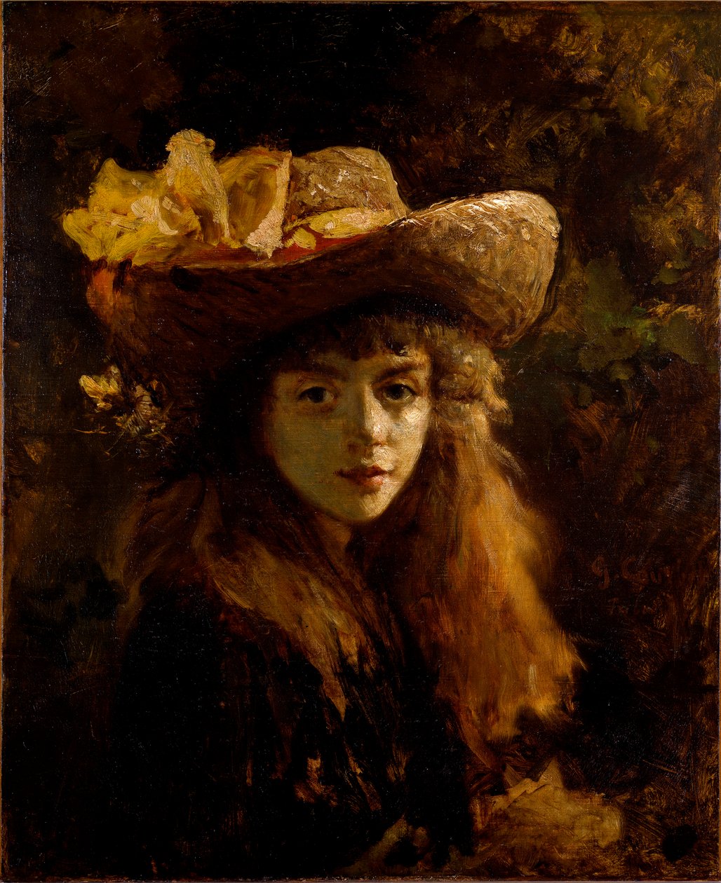 Kızın Portresi Tablosu Gustave Courbet (1819-1877) 1872 dim 73x60 cm Viyana, Sanat Tarihi Müzesi, Stallburg