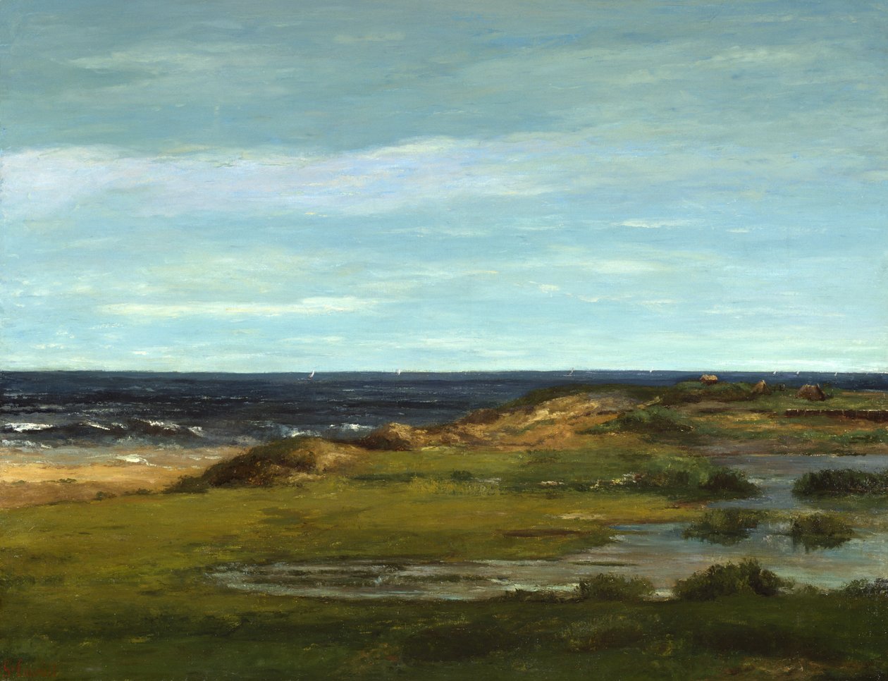 Deniz manzarası, c.1865 by Gustave Courbet