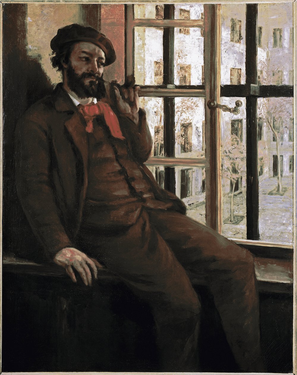 Sainte-Pelagie Hapishanesinde Otoportre Sanatçı, komünlere katıldığı için hapsedildi - Resim, Gustave Courbet by Gustave Courbet